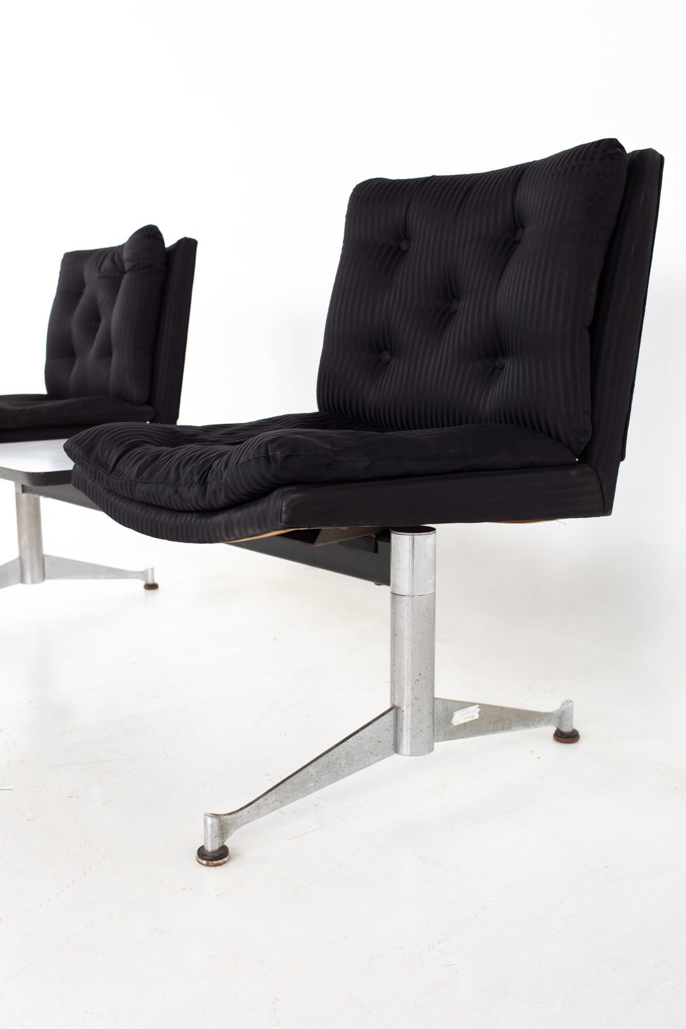 American Arthur Umanoff for Madison Furniture Mid Century Modular 2 Seater Bench For Sale