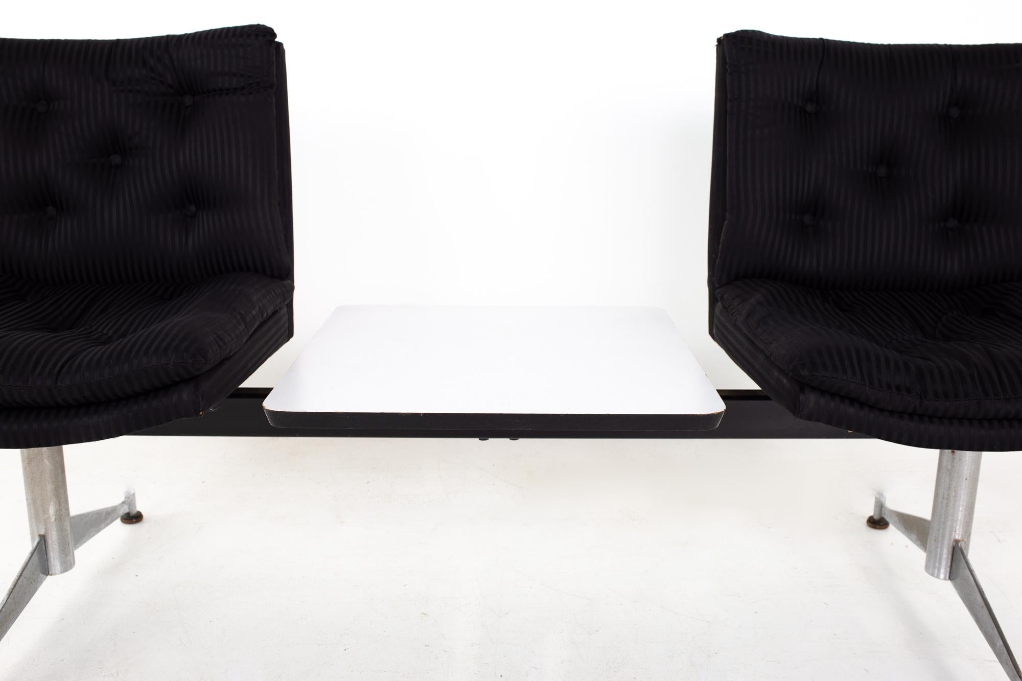 Arthur Umanoff per Madison Furniture Panca modulare a 2 posti del Mid Century in vendita 1