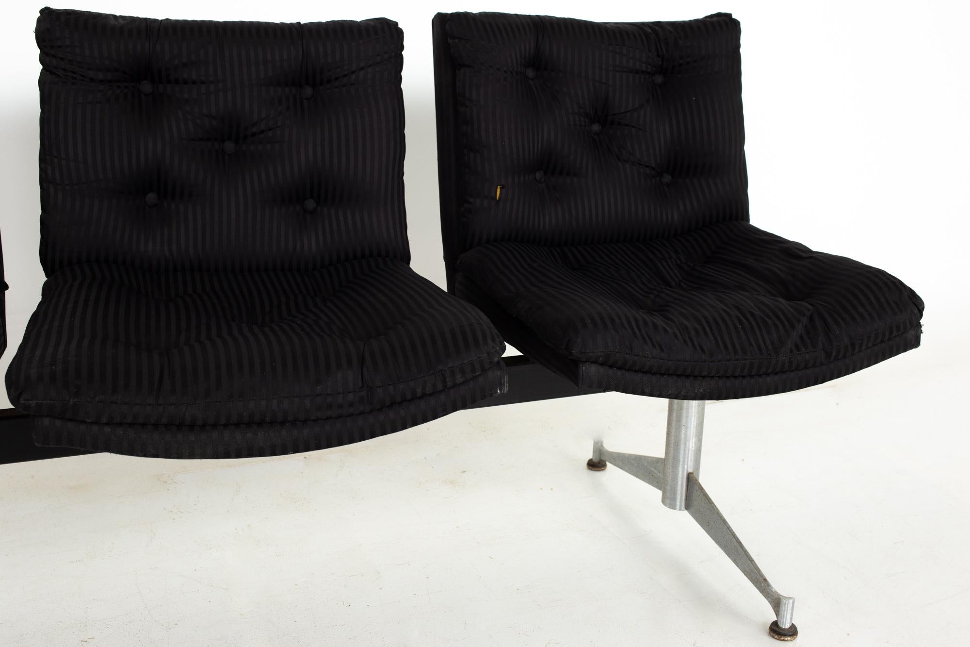 Fin du 20e siècle Banc à assise modulaire mi-siècle Arthur Umanoff pour Madison Furniture en vente
