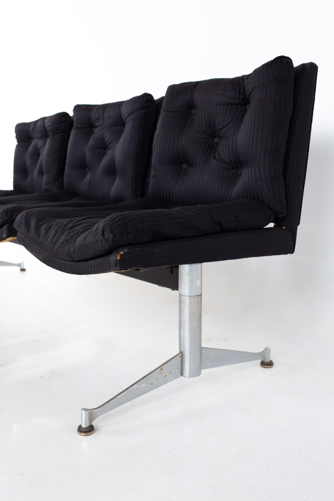 Arthur Umanoff for Madison Furniture Mid Century Modular Seated Bench For Sale 1