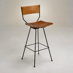 Arthur Umanoff für Raymor Iron Swivel Barhocker