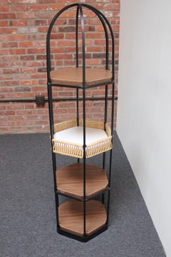 Arthur Umanoff for Shaver Howard Iron Freestanding Shelving Unit/Etagere