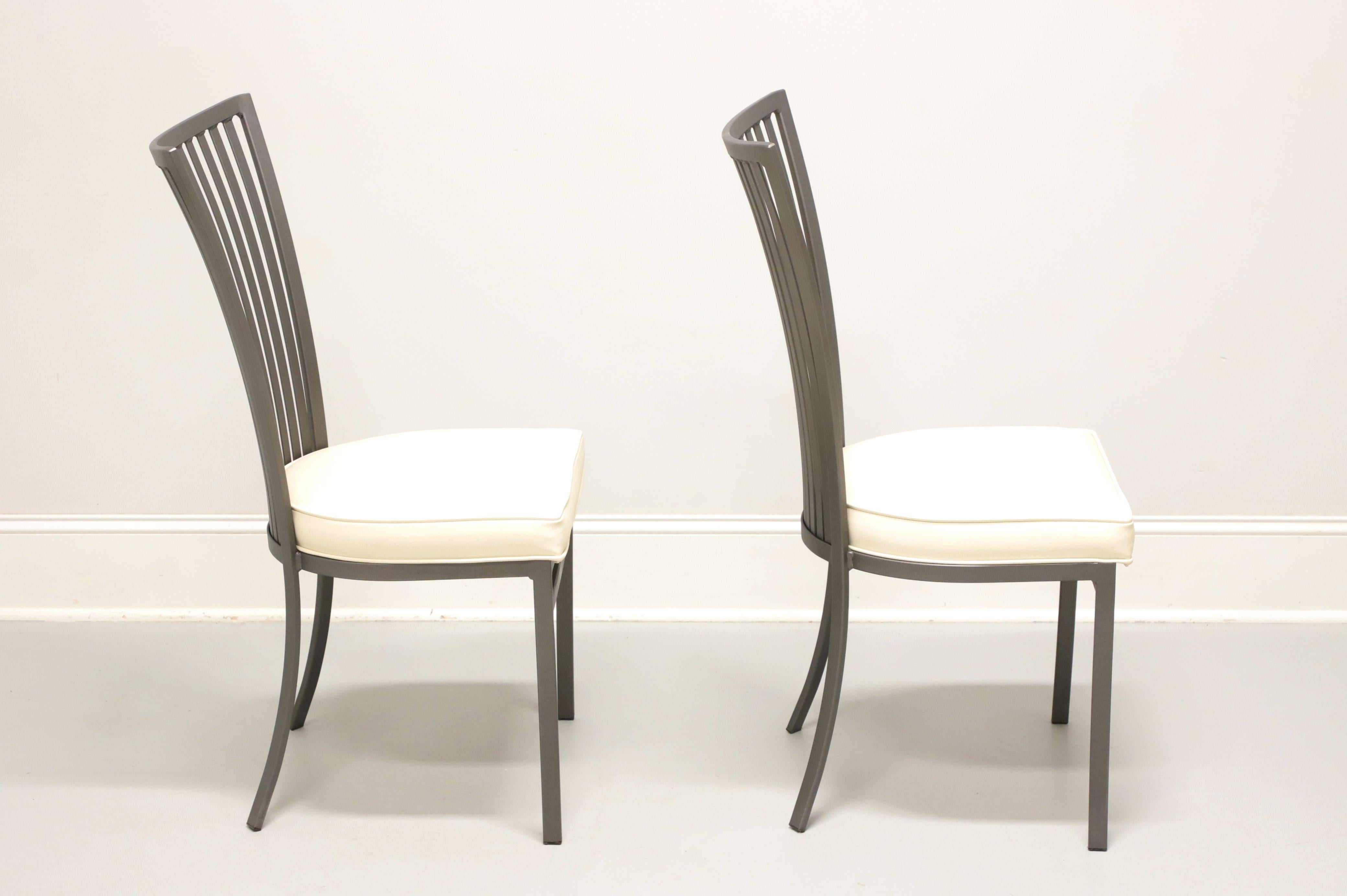 Mid-Century Modern ARTHUR UMANOFF for Shaver-Howard MCM Modern Steel Dining Side Chairs - Pair A For Sale