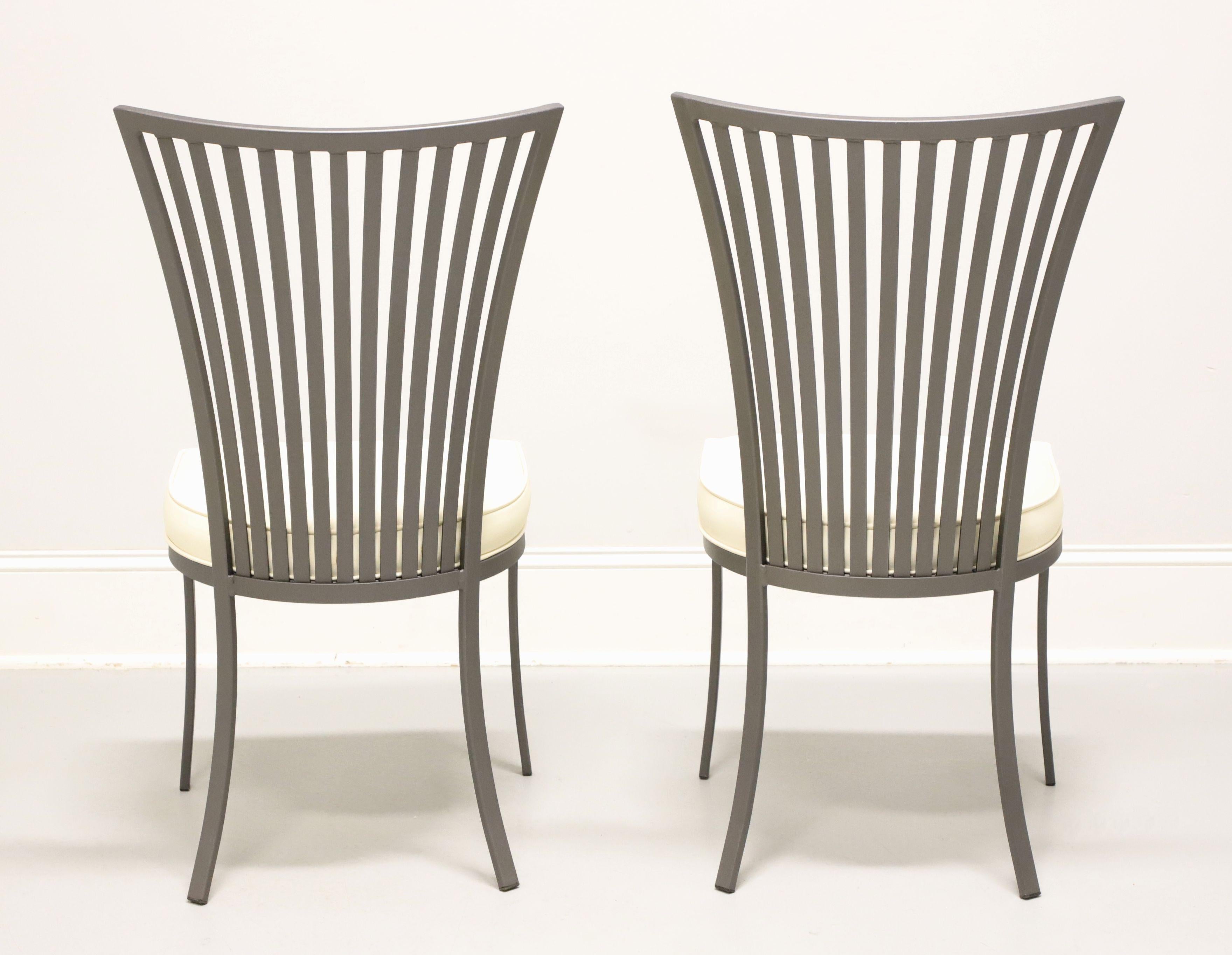 ARTHUR UMANOFF for Shaver-Howard MCM Modern Steel Dining Side Chairs - Pair A In Good Condition For Sale In Charlotte, NC