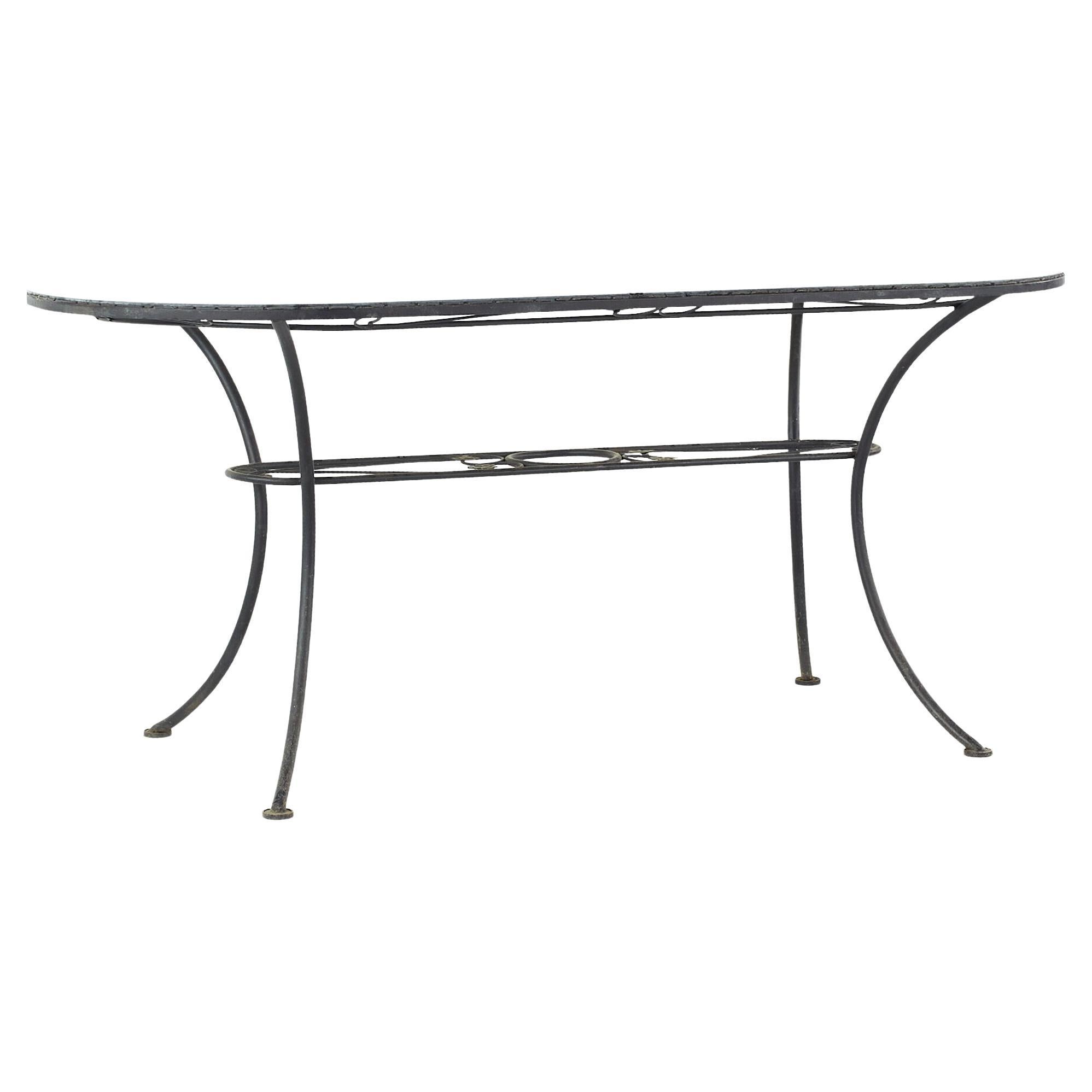 Arthur Umanoff for Shaver Howard Midcentury Glass Top Dining Table