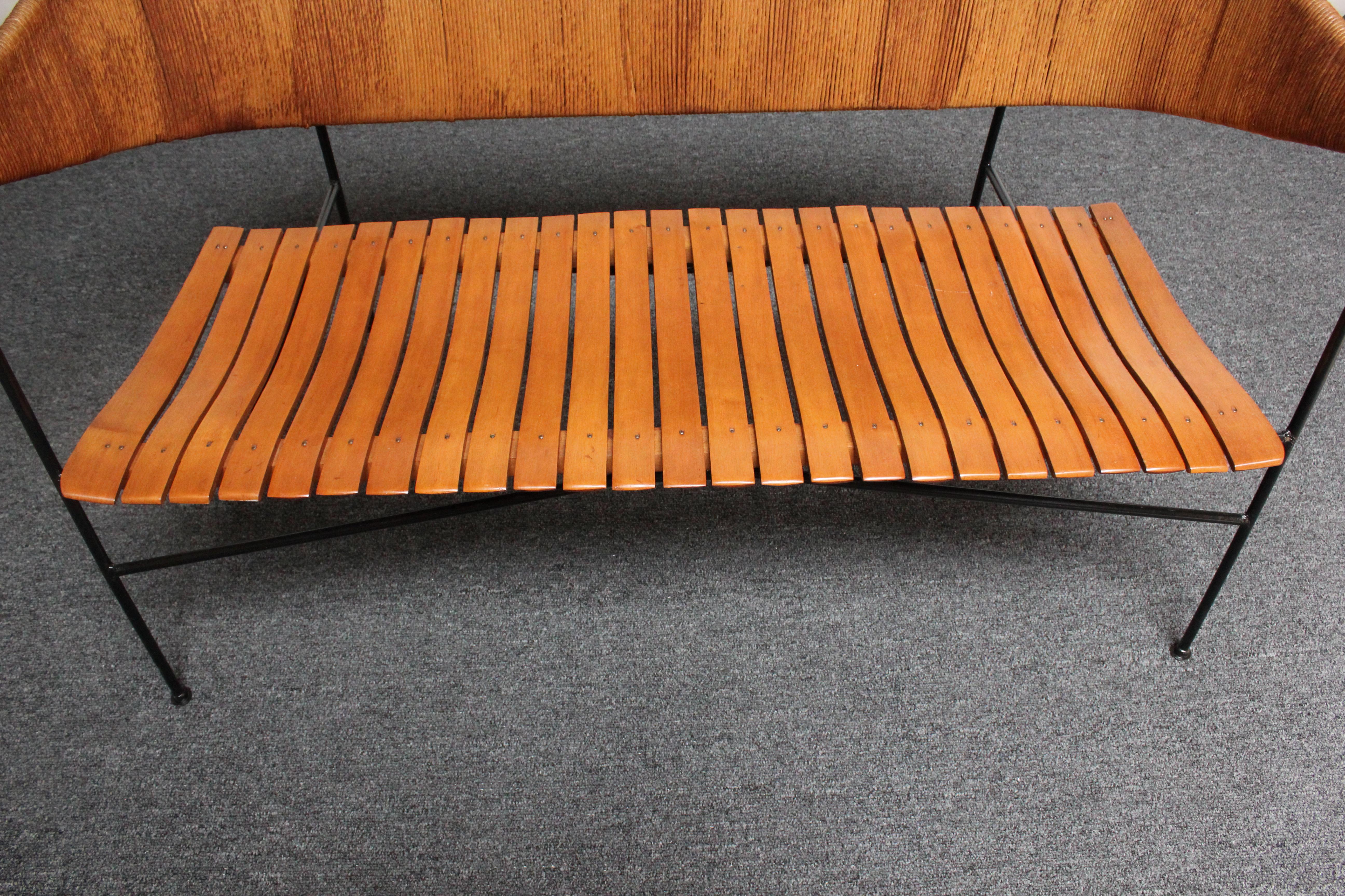 Arthur Umanoff for Shaver Howard Modernist Bench / Settee 6