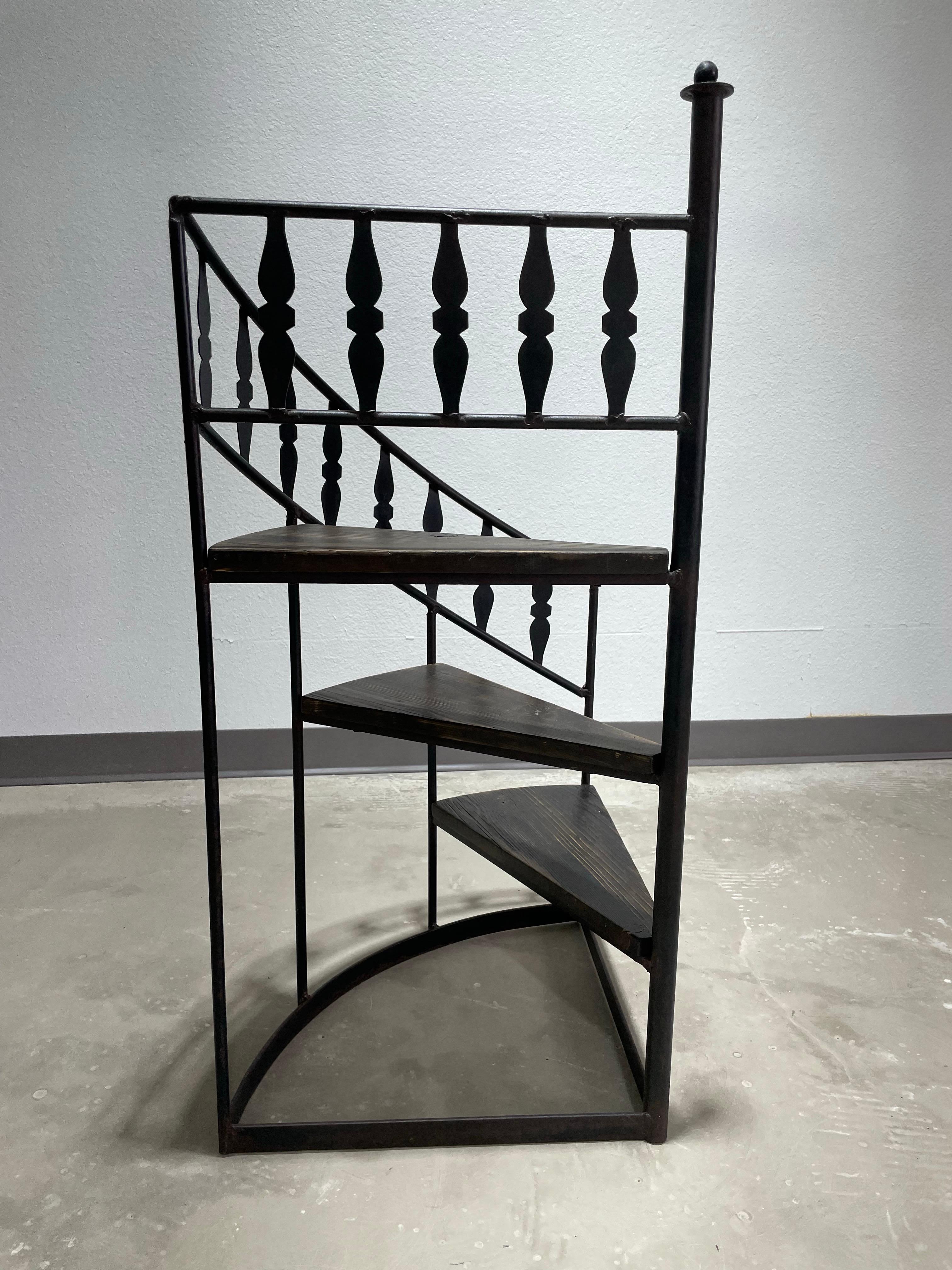 Mid-Century Modern Arthur Umanoff for Shaver Howard Spiral Staircase Plant Stand For Sale