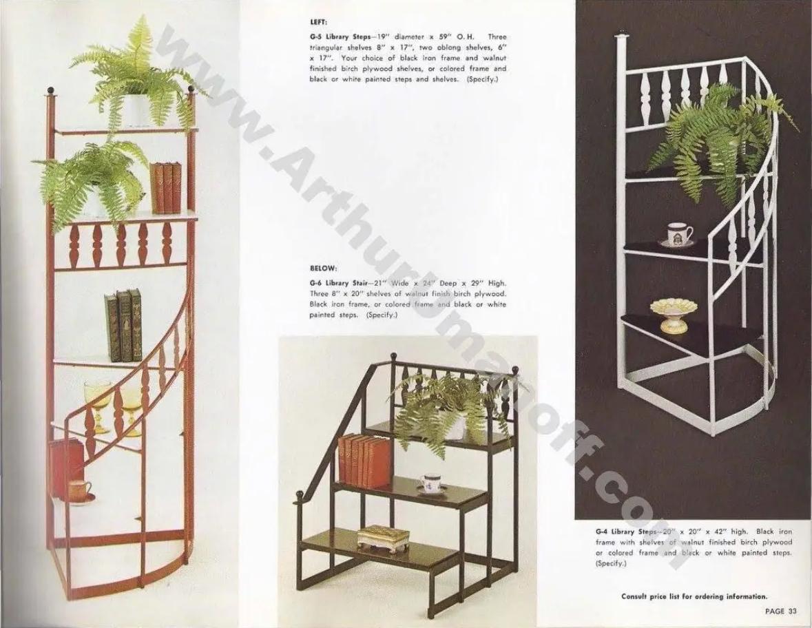 Arthur Umanoff for Shaver Howard Spiral Staircase Plant Stand For Sale 1