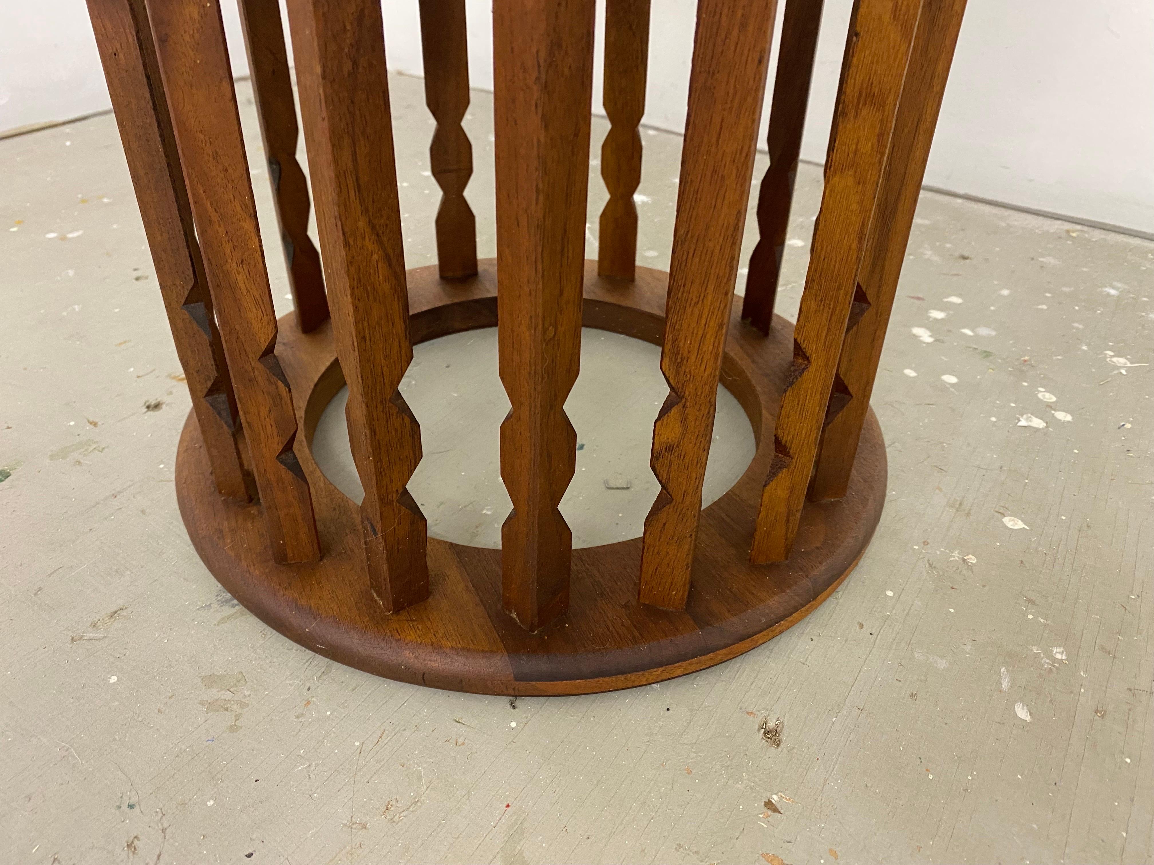 American Arthur Umanoff for Washington Woodcraft Walnut Side Table For Sale