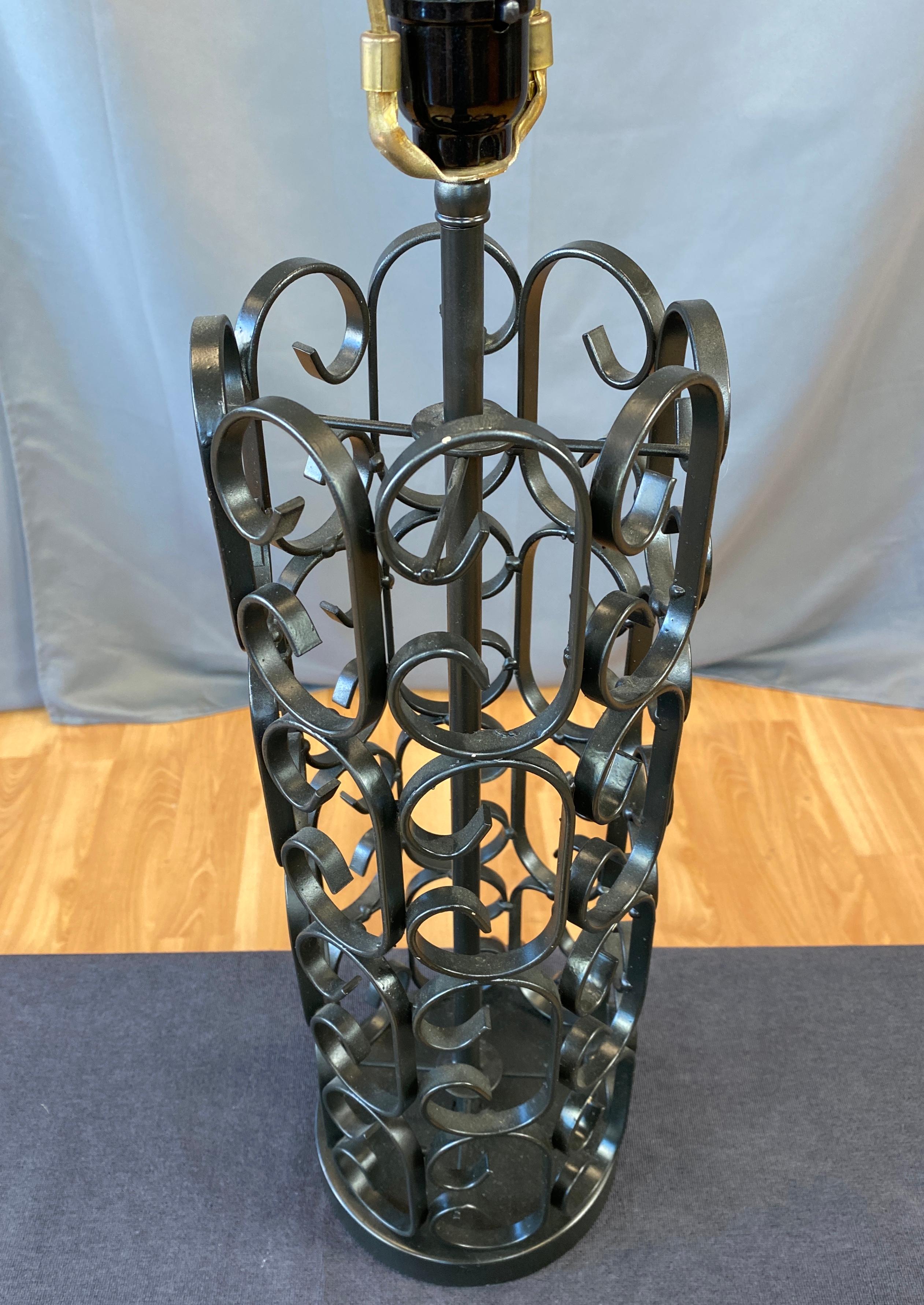 Mid-20th Century Arthur Umanoff Granada Collection Black Table Lamp