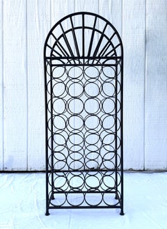 Arthur Umanoff Iron Floor Wine Rack