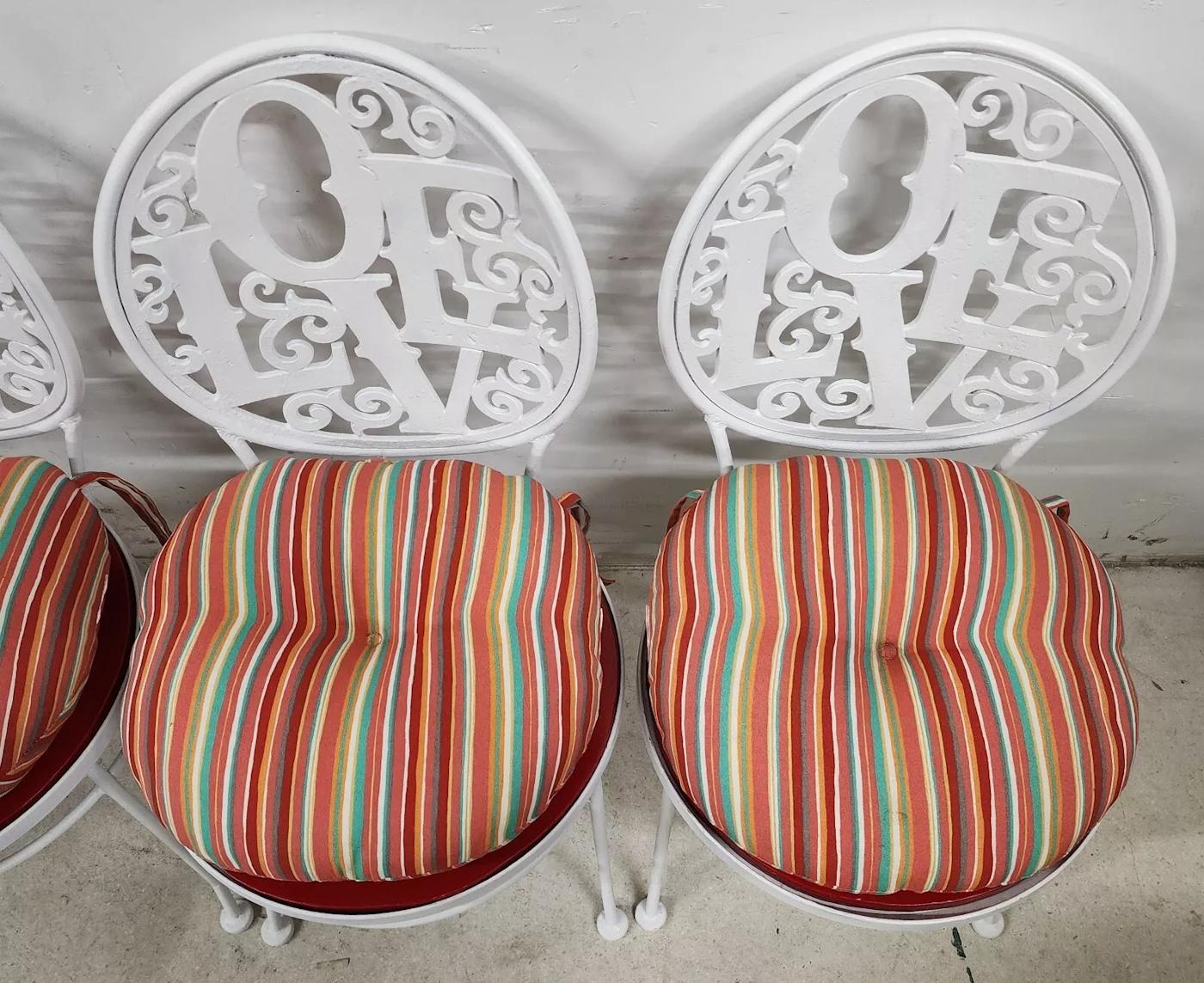 Arthur Umanoff Iron LOVE Chairs 1960s 1