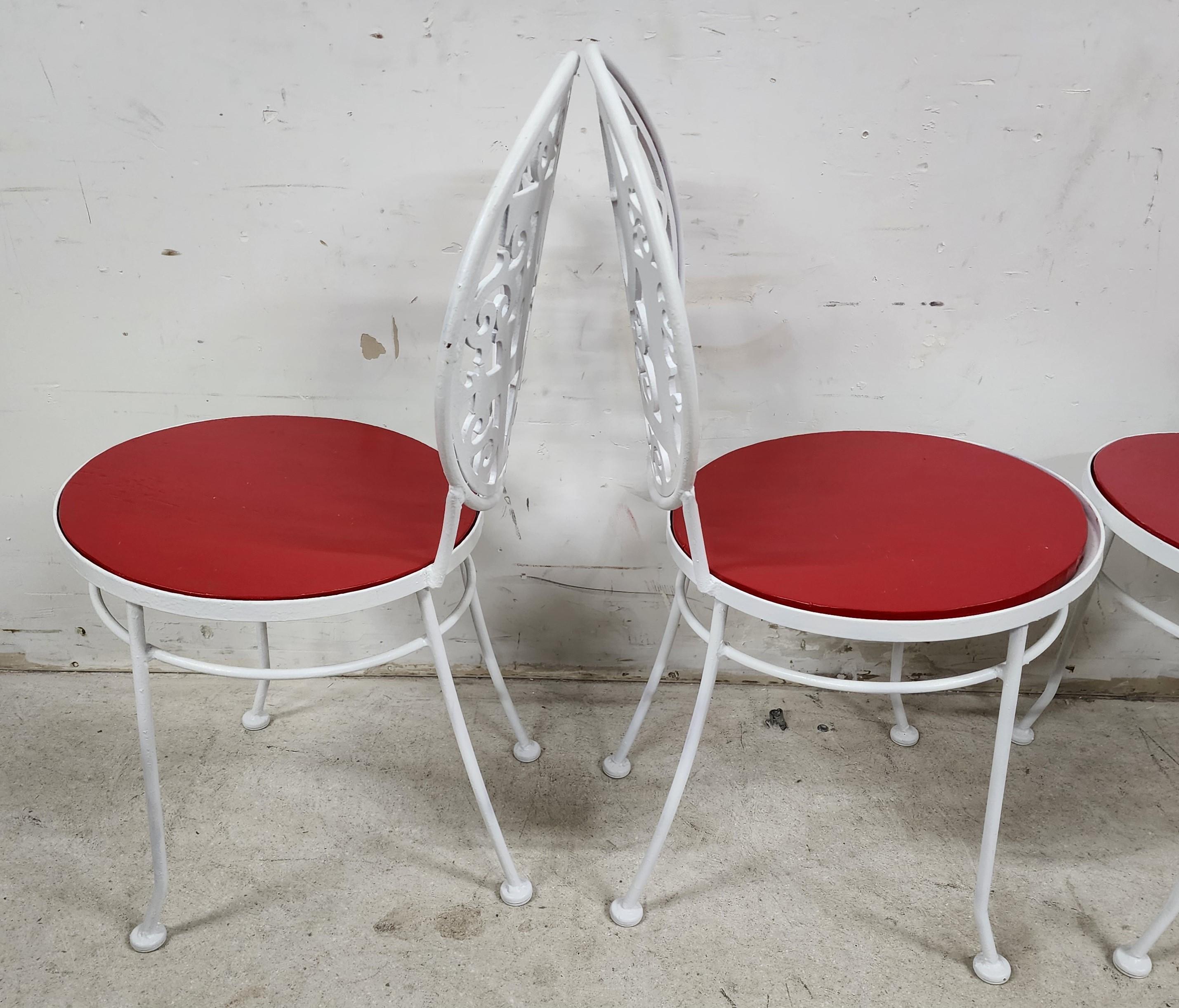 Arthur Umanoff Iron LOVE Chairs 1960s Set of 4 in vendita 4