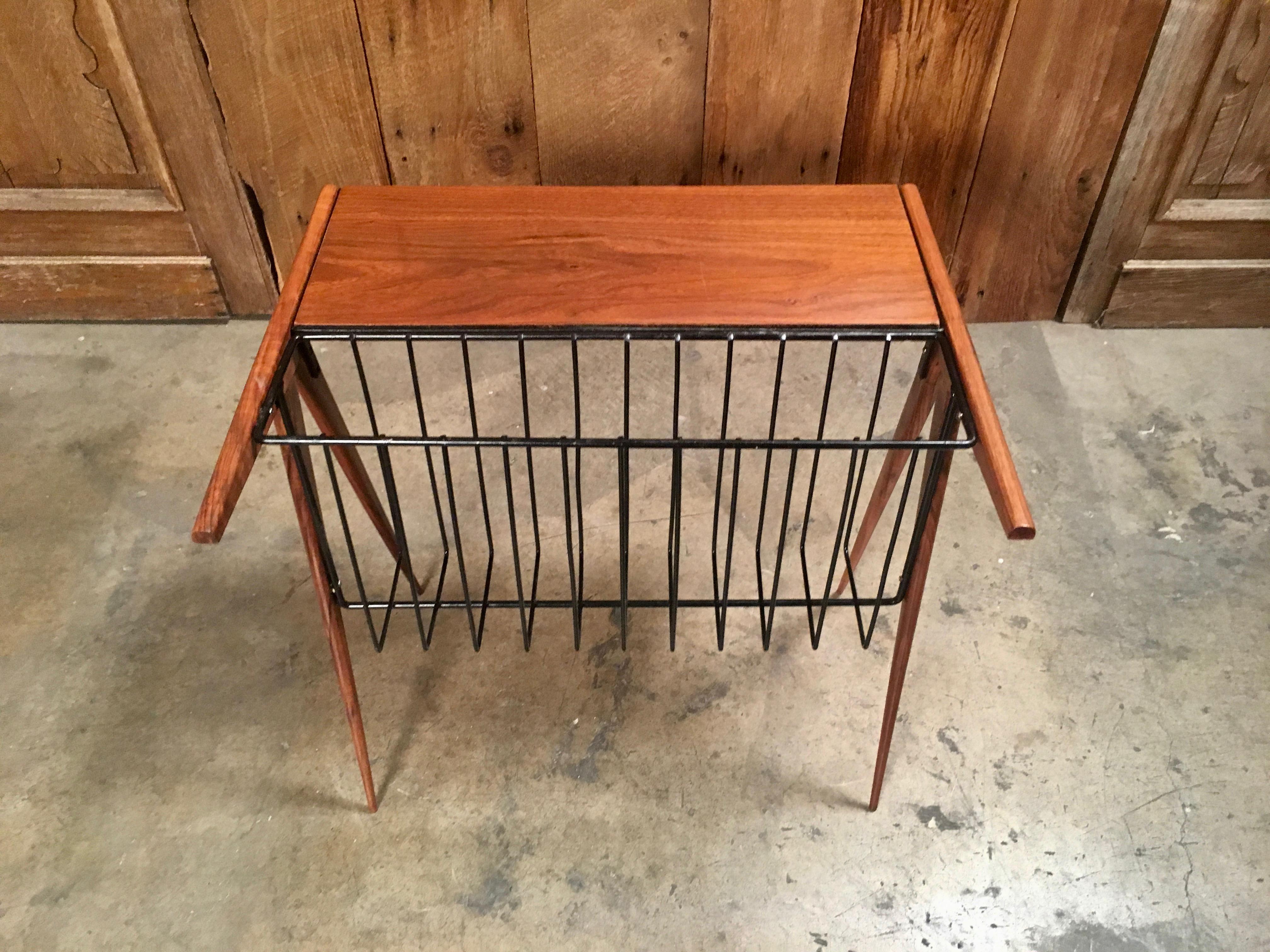 Arthur Umanoff Magazine Rack and Table 3