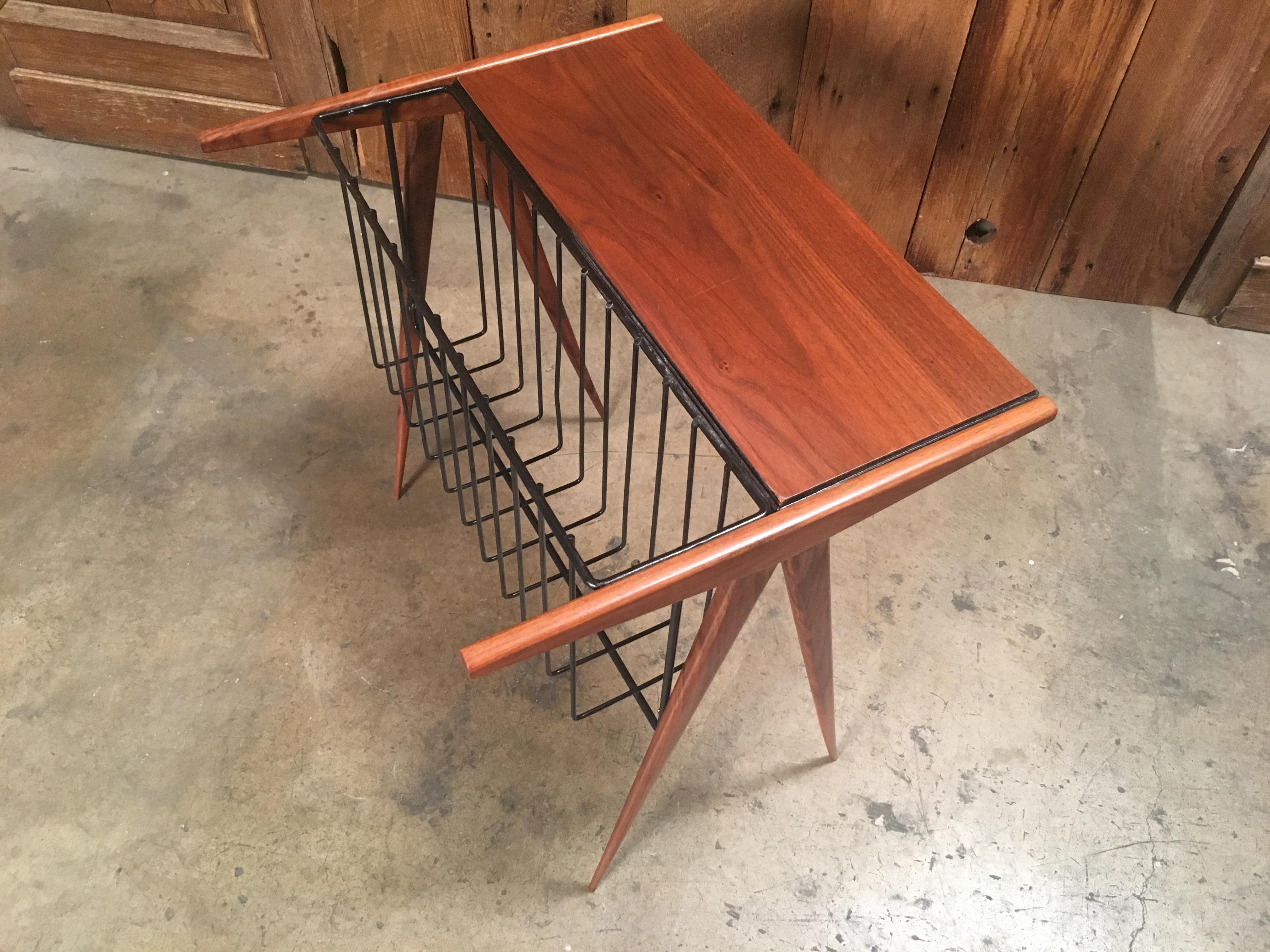 Arthur Umanoff Magazine Rack and Table 6