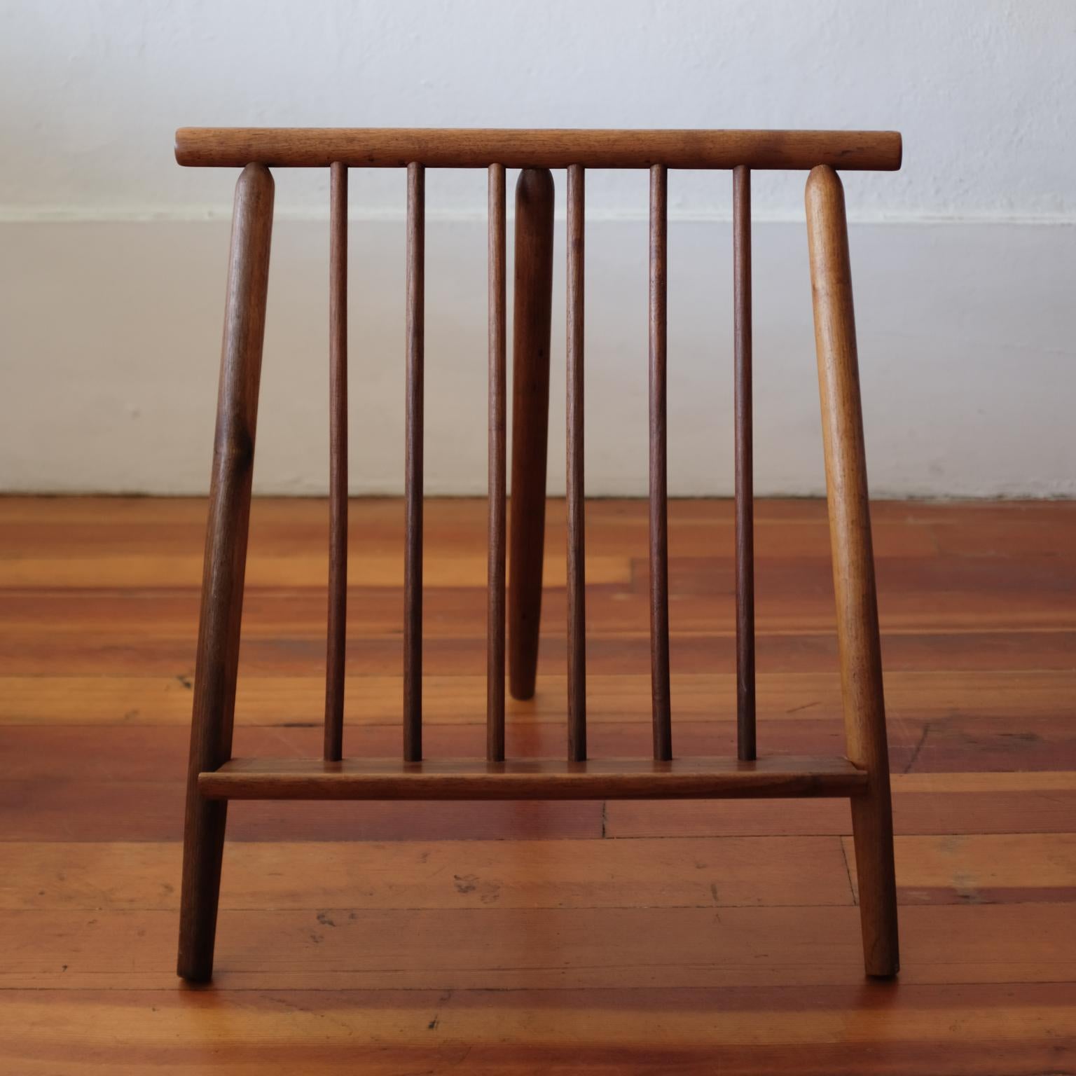 Mid-20th Century Arthur Umanoff Magazine Rack for Washington Woodcraft Products For Sale