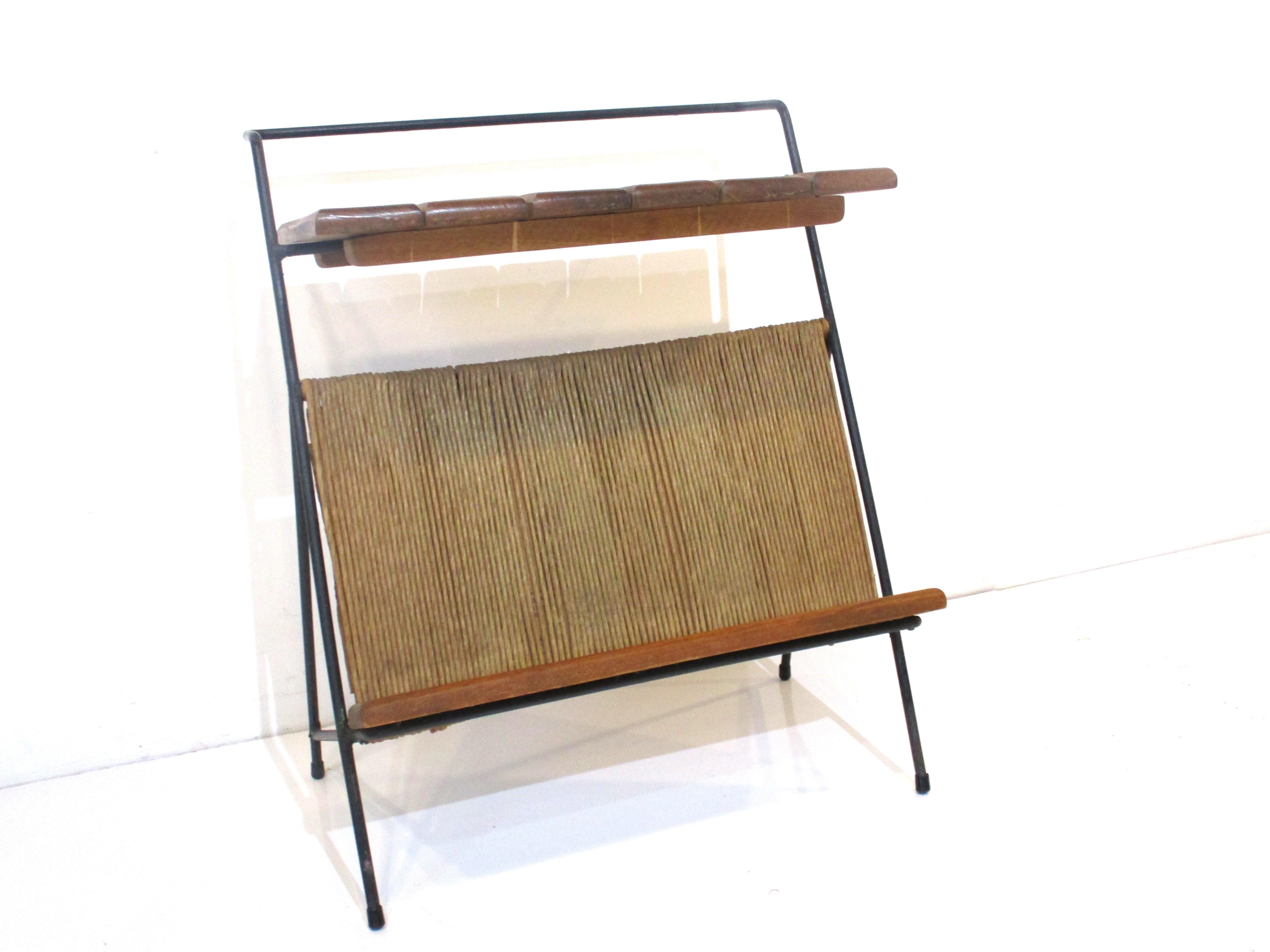 Arthur Umanoff Magazine Rack Side Table 1