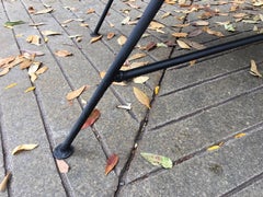 Arthur Umanoff Marble and Iron Coffee Table