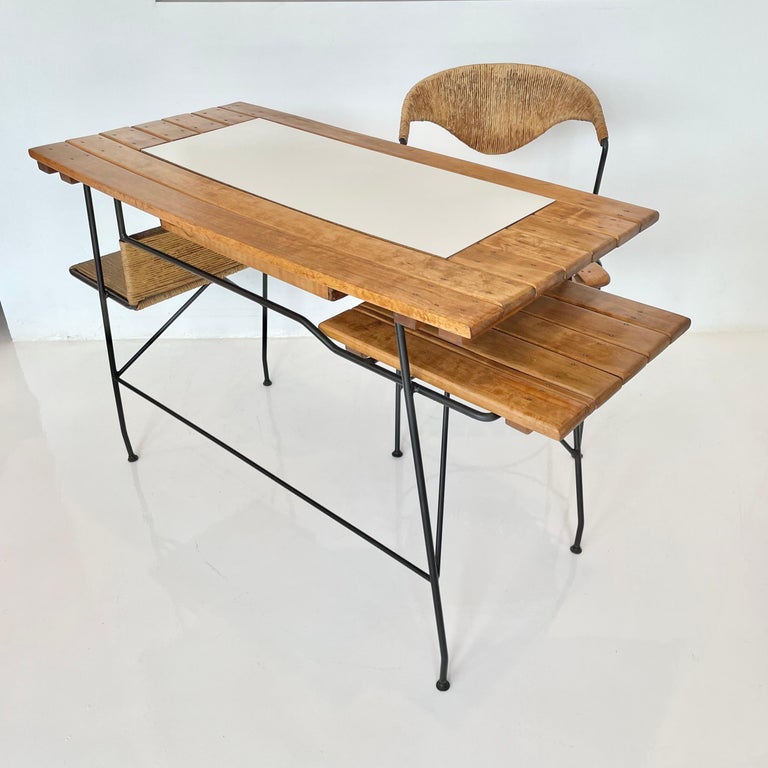 Arthur Umanoff Matching Sculptural Desk and Chair For Sale at 1stDibs