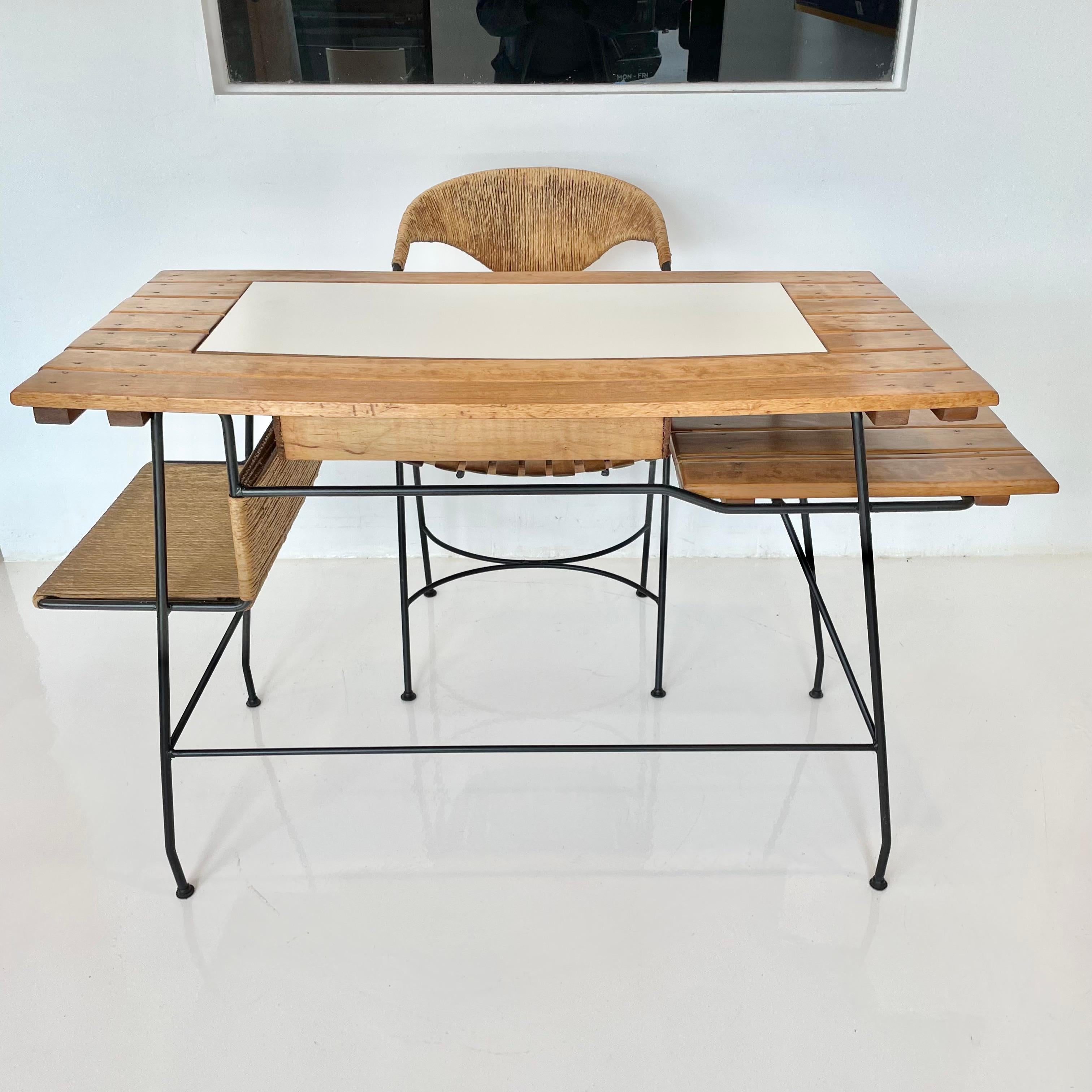 Arthur Umanoff Matching Sculptural Desk and Chair For Sale 2