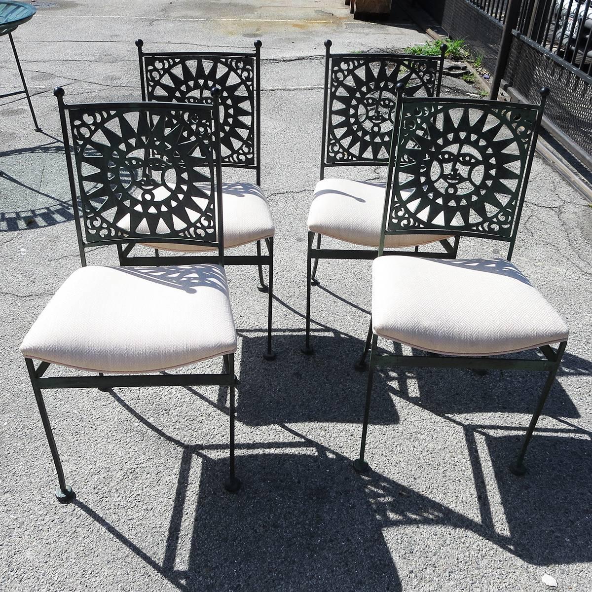RETIREMENT SALE!!!  EVERYTHING MUST GO - CHECK OUT OUR OTHER ITEMS.

Created in the 1960s for the Shaver Howard Furniture company, these patinated dining chairs were from the 