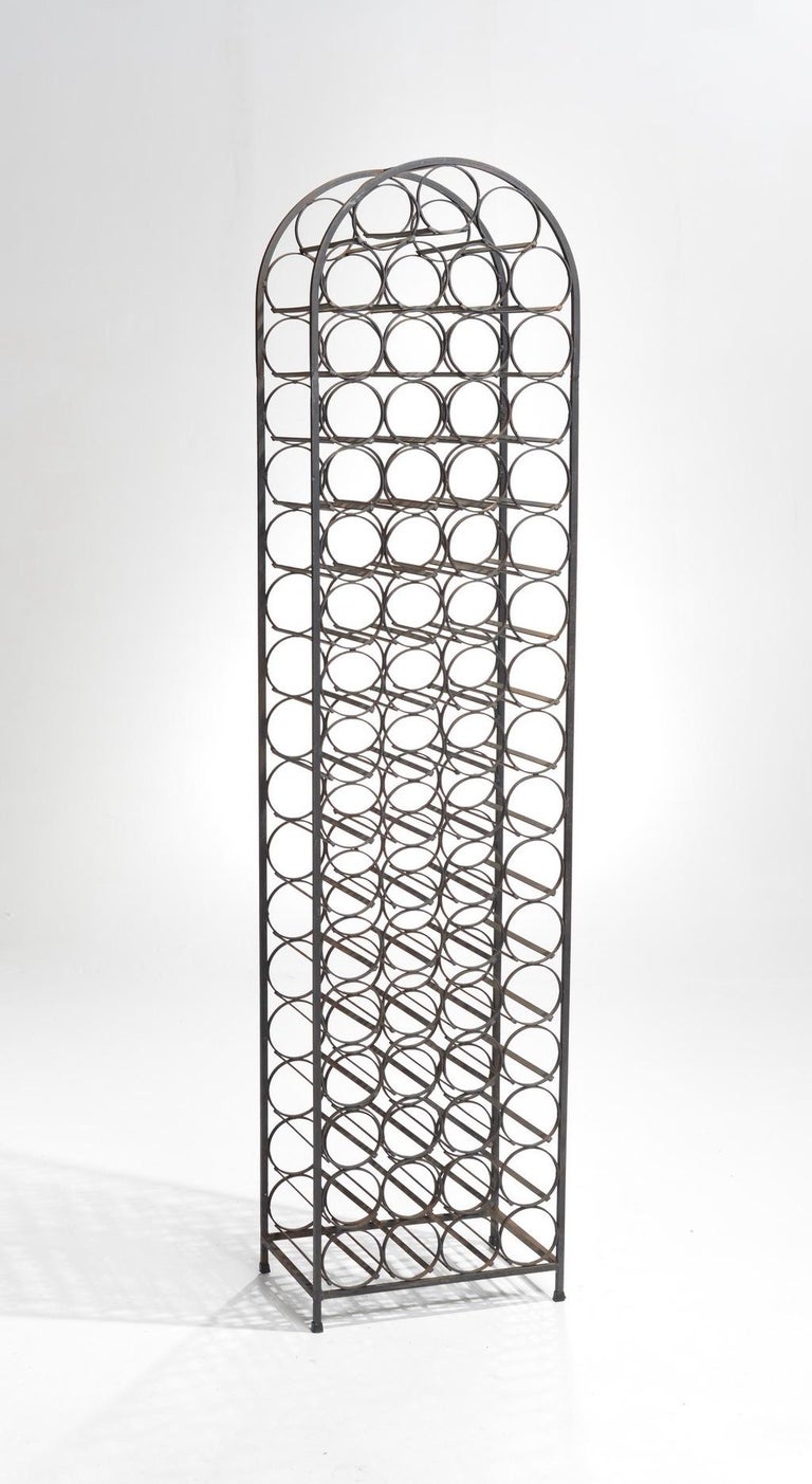 Arthur Umanoff Metal Wine Rack For Sale at 1stDibs