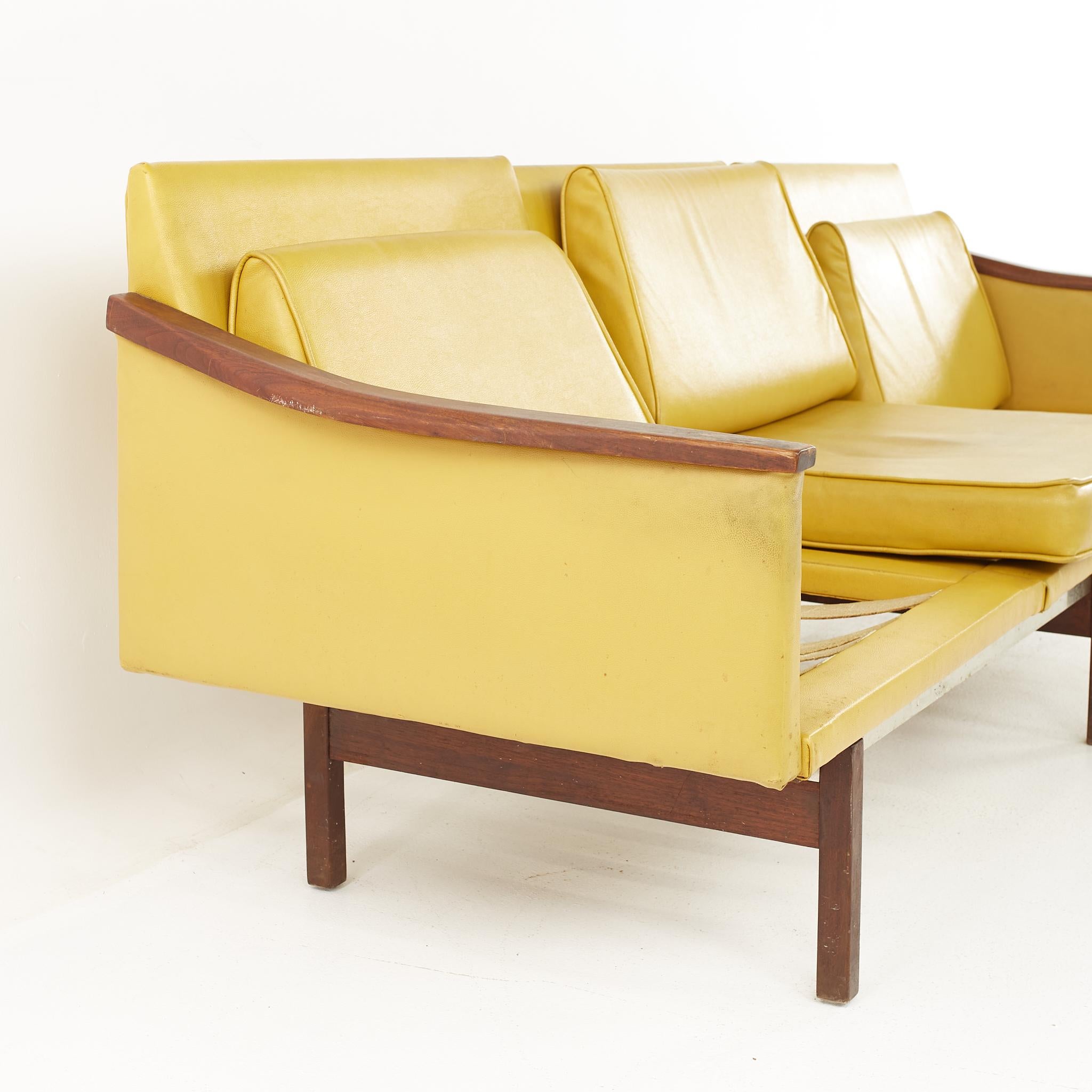 Late 20th Century Arthur Umanoff Mid Century 3 Seat Sofa For Sale