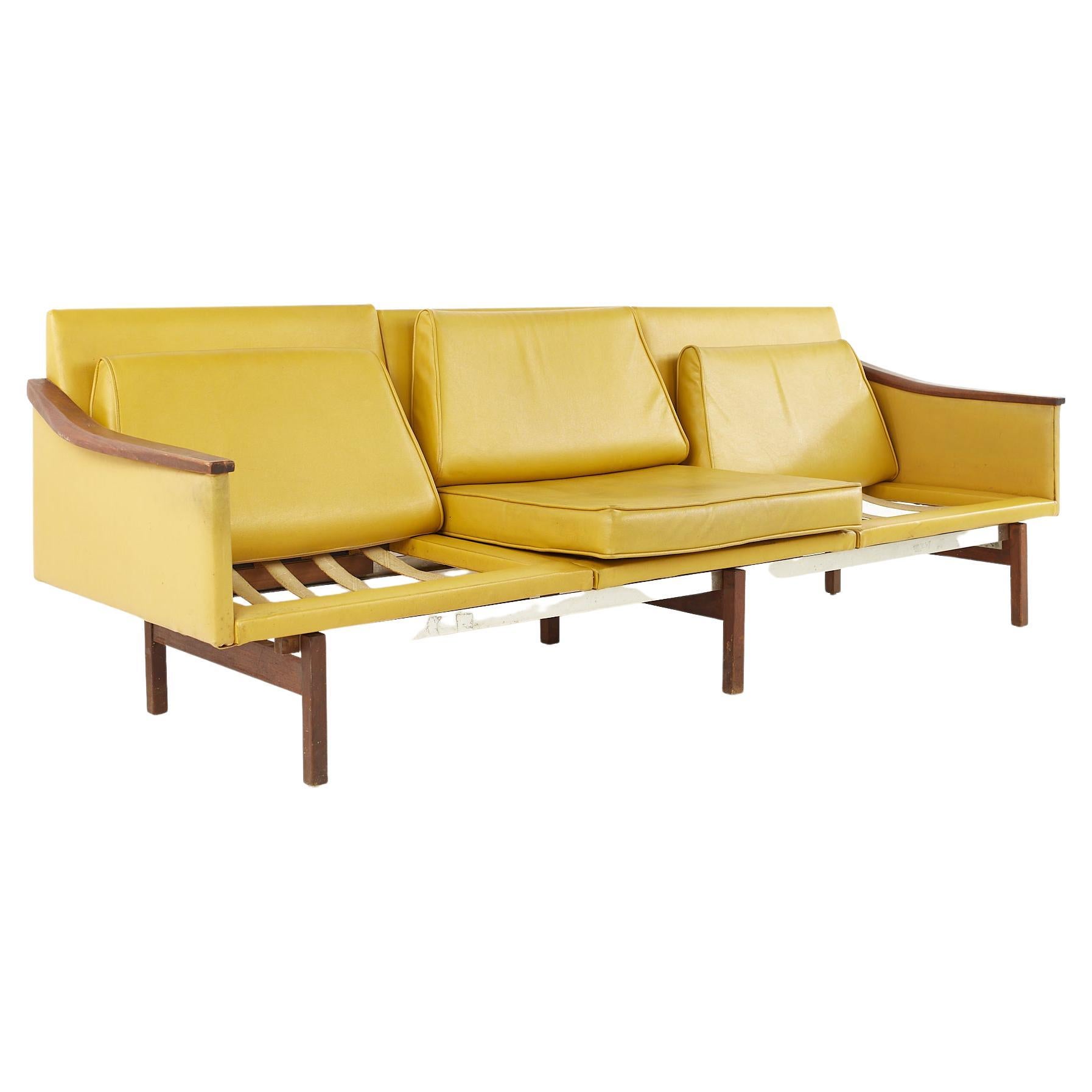 Arthur Umanoff Mid Century 3 Seat Sofa For Sale