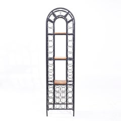 Arthur Umanoff Mid Century 40 Bottle Tall Iron Wine Rack