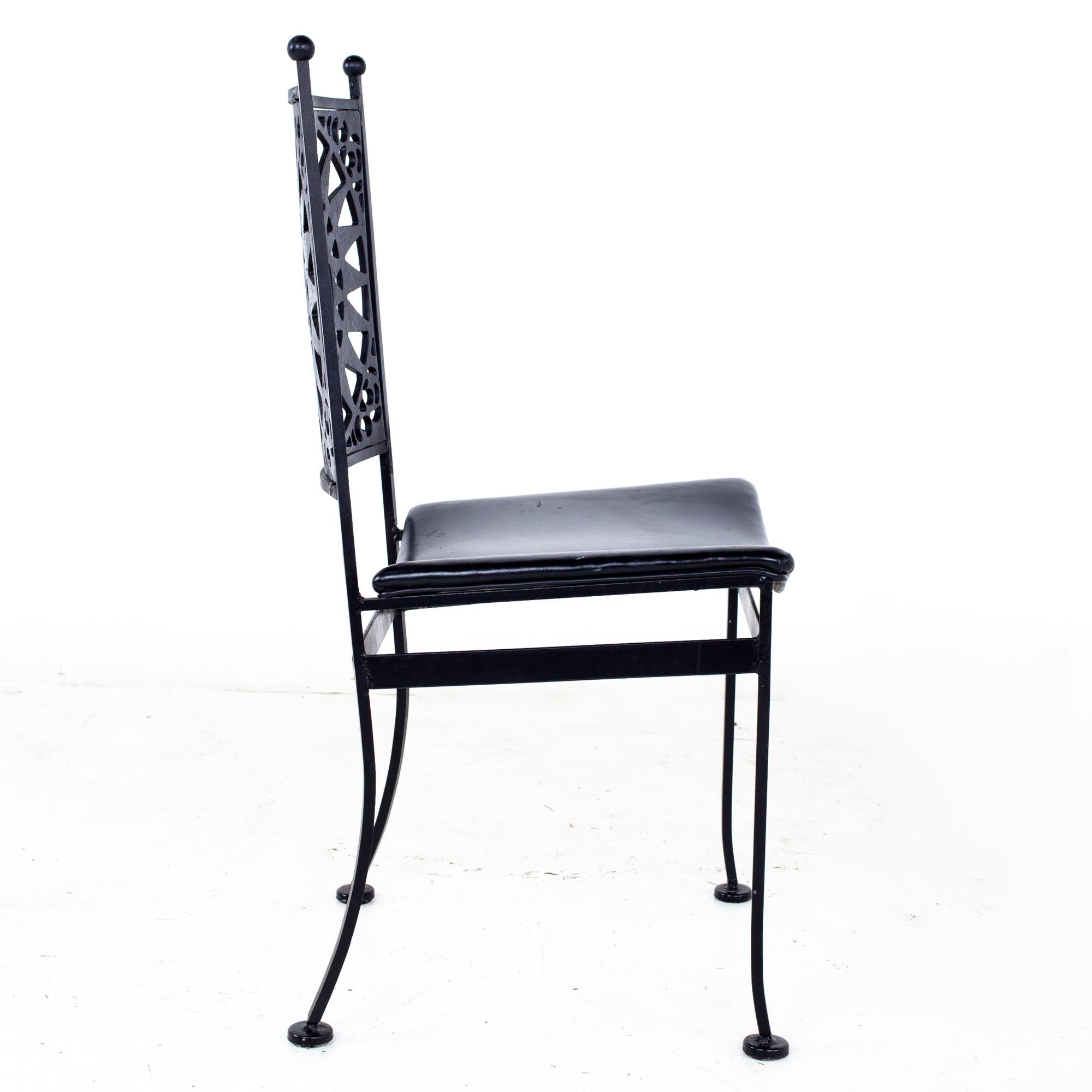 Metal Arthur Umanoff Mid Century Dining Chairs - A Pair
