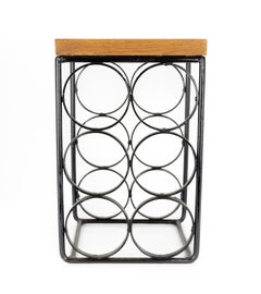 Arthur Umanoff Mid Century Iron Wine Rack