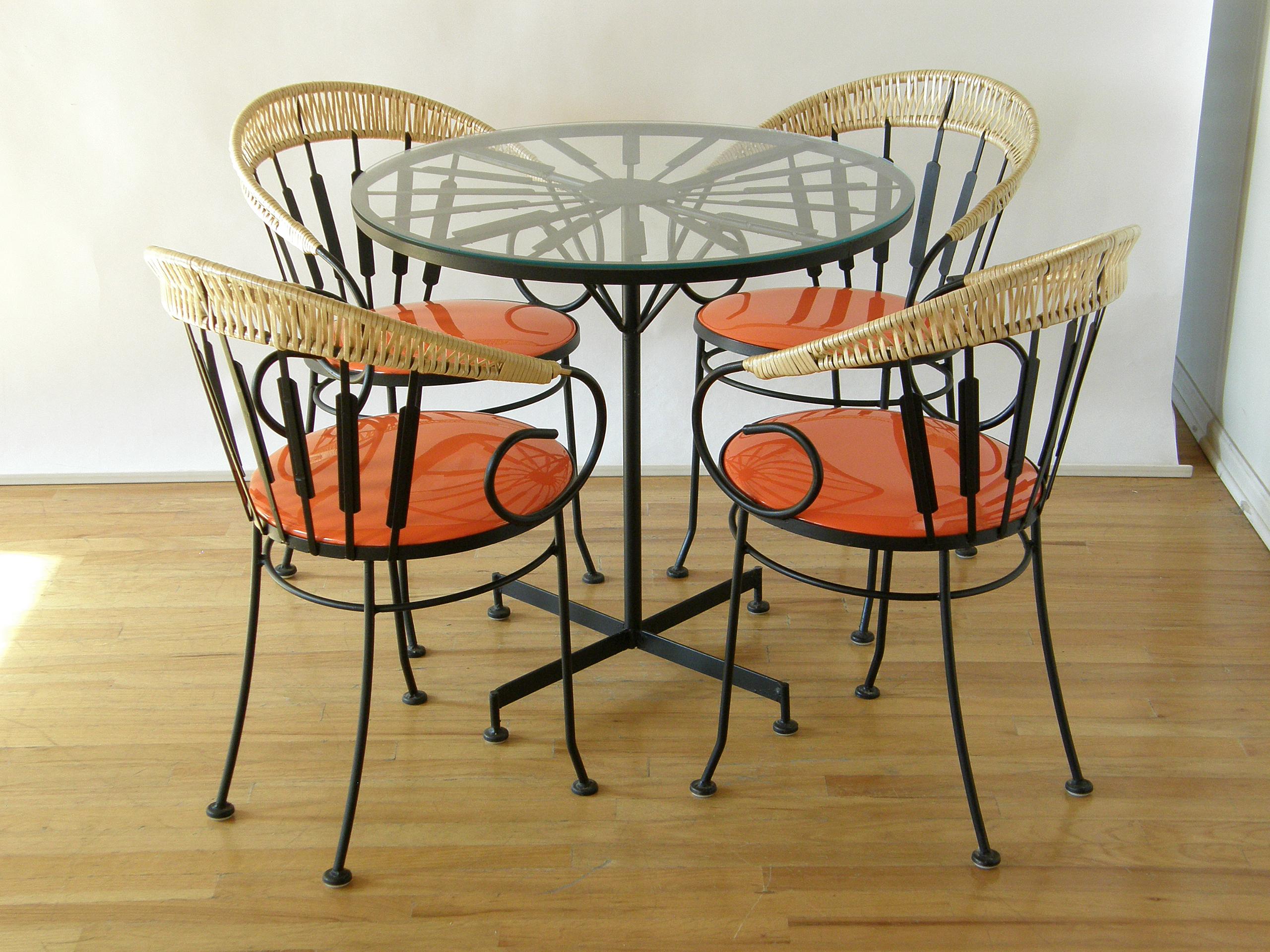 wrought iron dinette