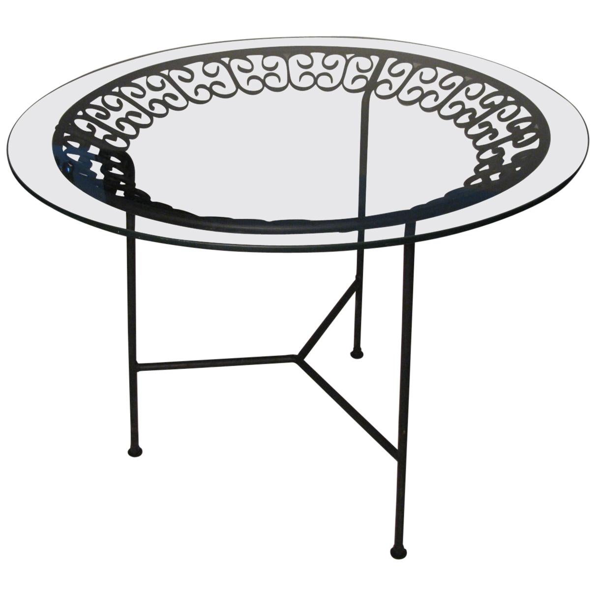 Arthur Umanoff Mid-Century Modern Tri-Leg Dining Patio Table