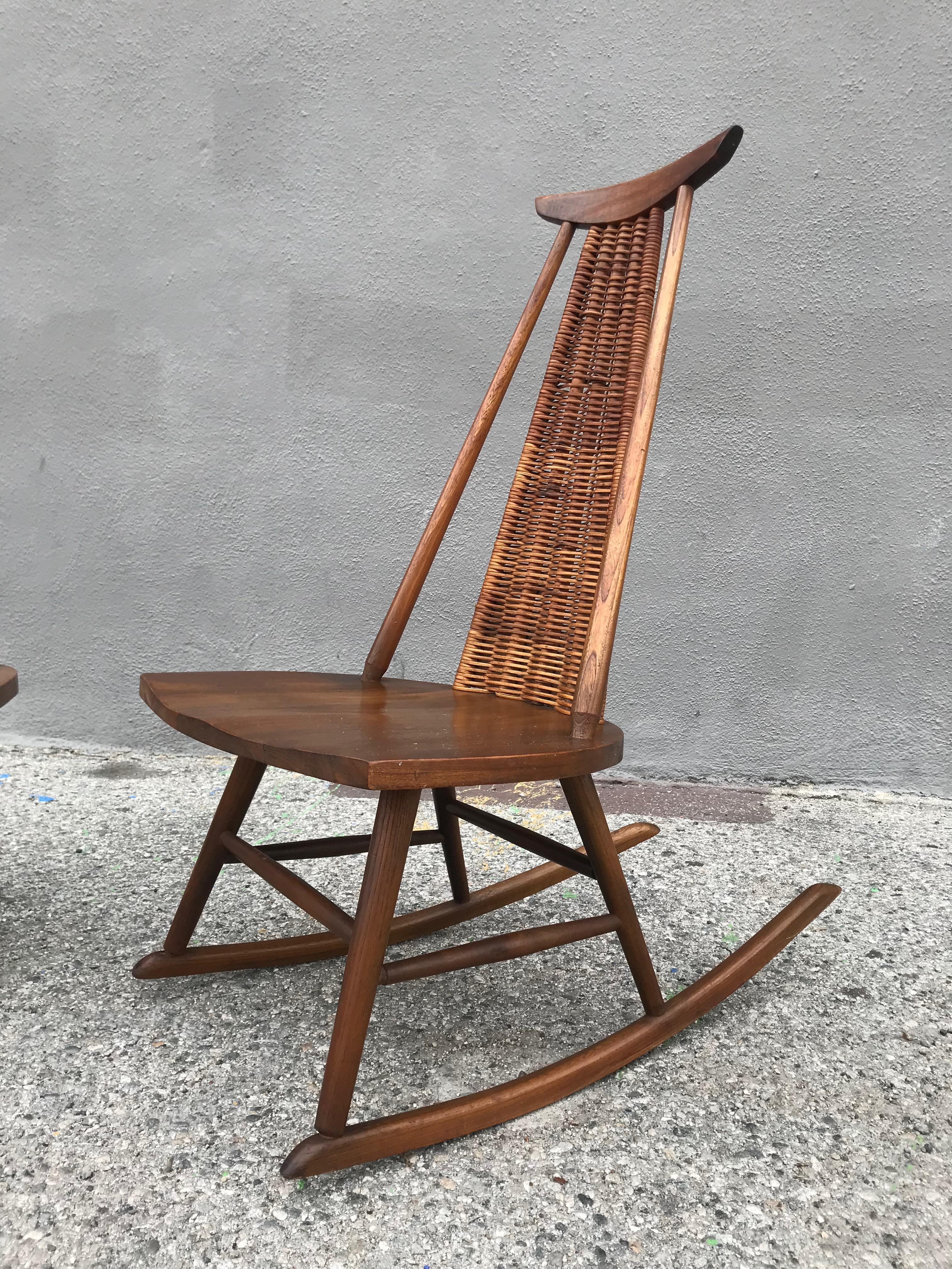 Hand-Crafted Arthur Umanoff Occasional Chair + Rocker