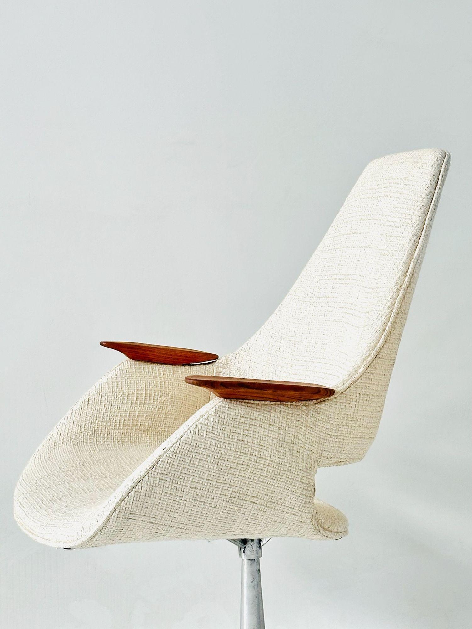 Arthur Umanoff Paar Lounge-/Schreibtischstühle, 1960 (Polster) im Angebot