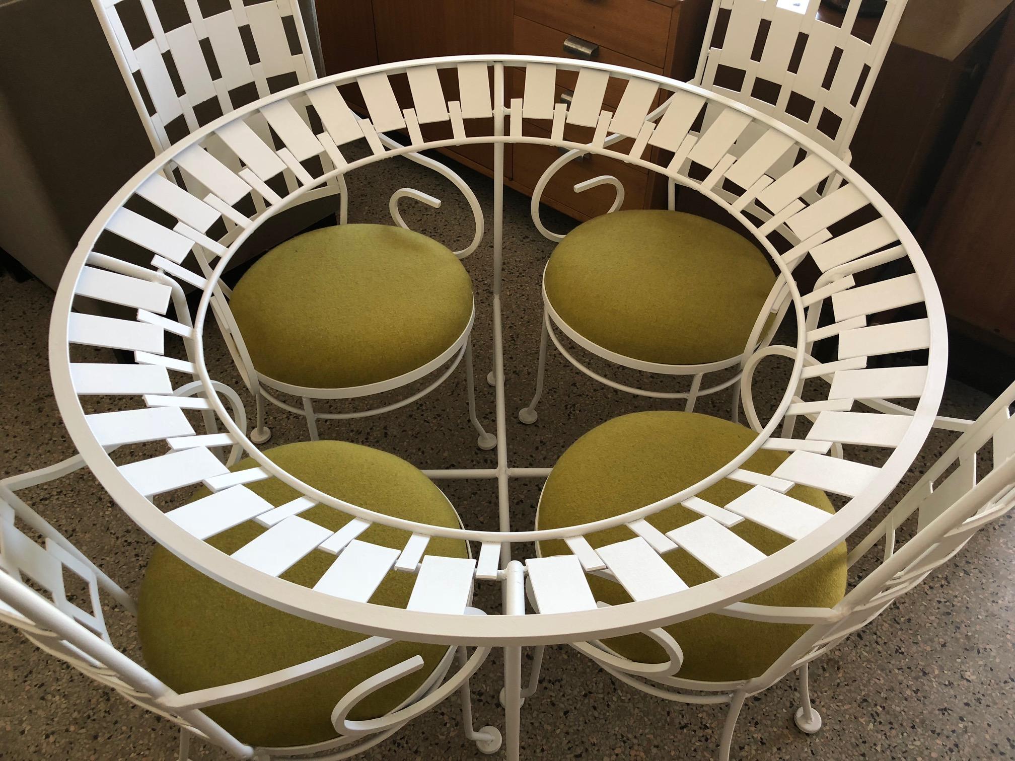 vintage patio table and chairs