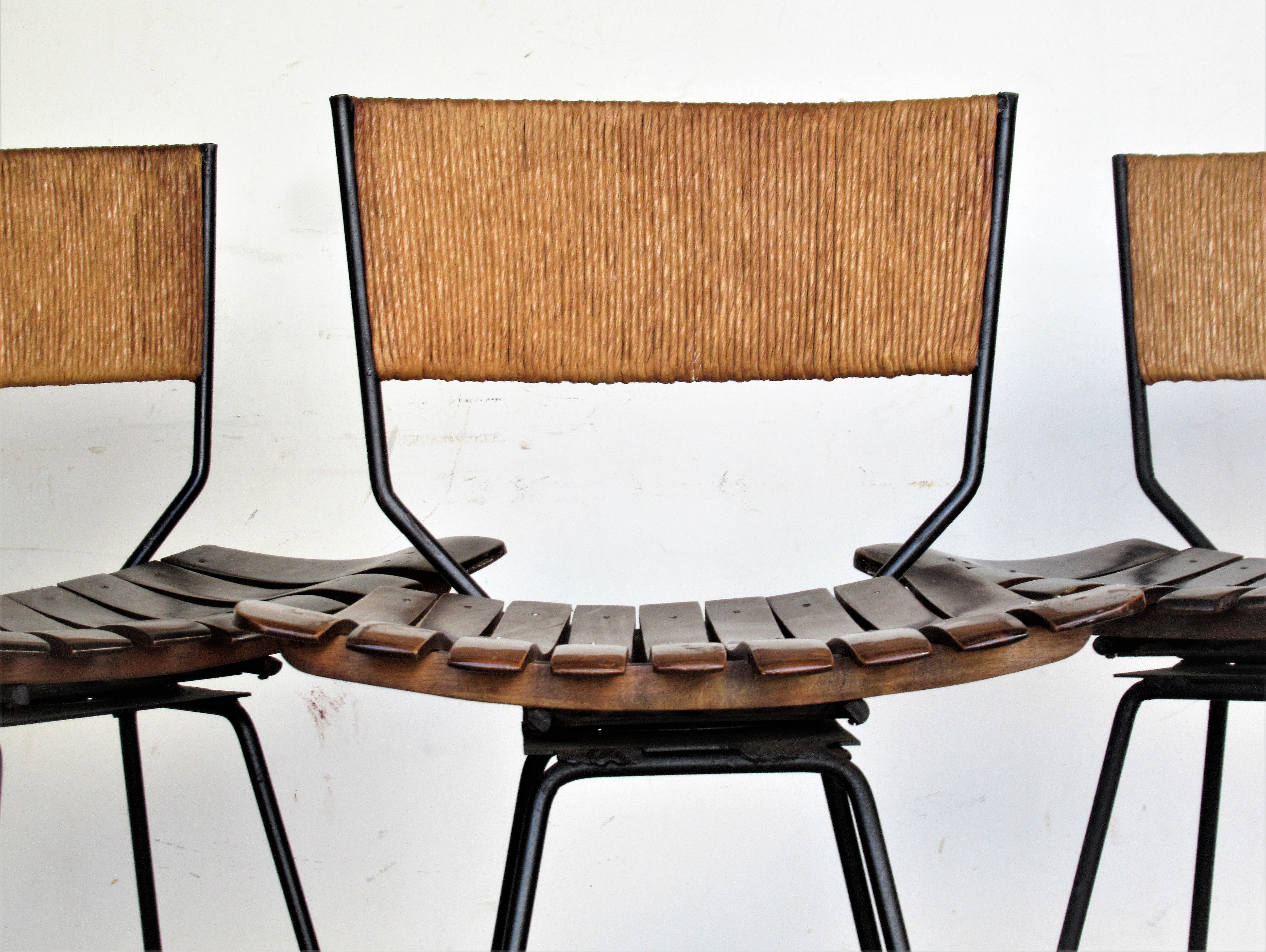 Mid-Century Modern Arthur Umanoff Swivel Seat Stools