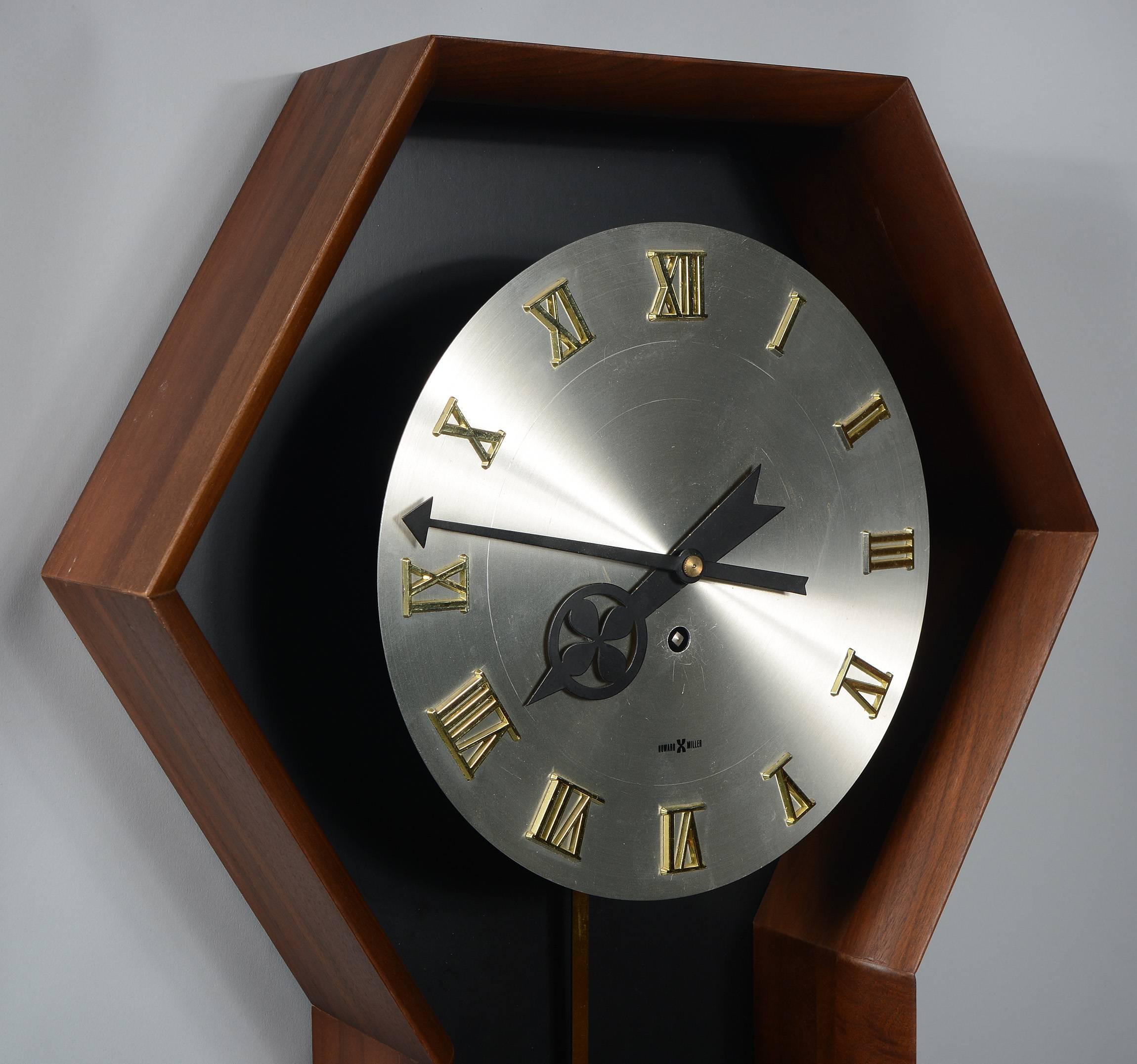 Mid-Century Modern Arthur Umanoff Wall Clock for Howard Miller