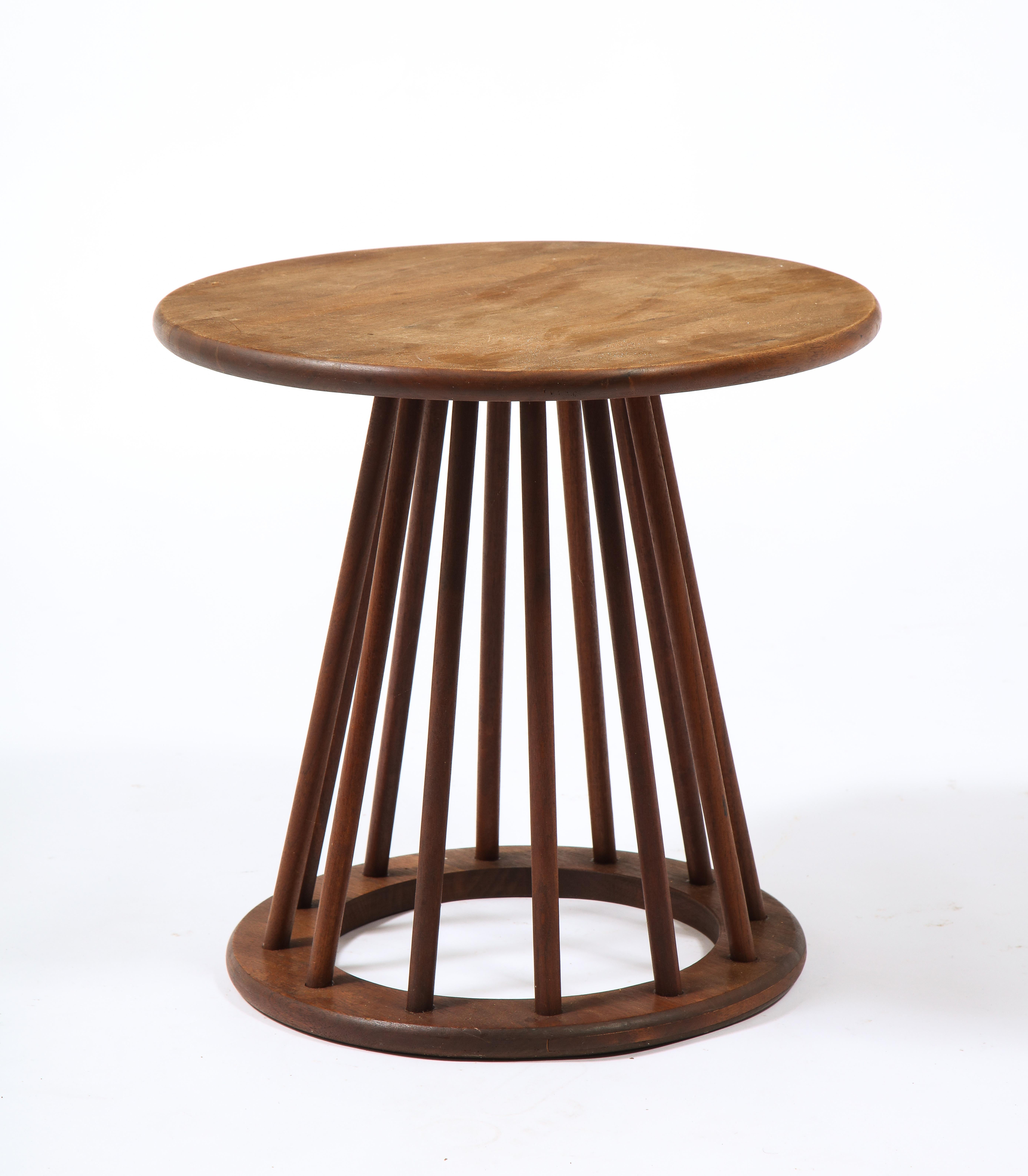 Arthur Umanoff Walnut End Table, USA, 1960's In Good Condition In New York, NY