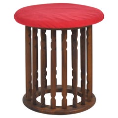 Tabouret en noyer Arthur Umanoff