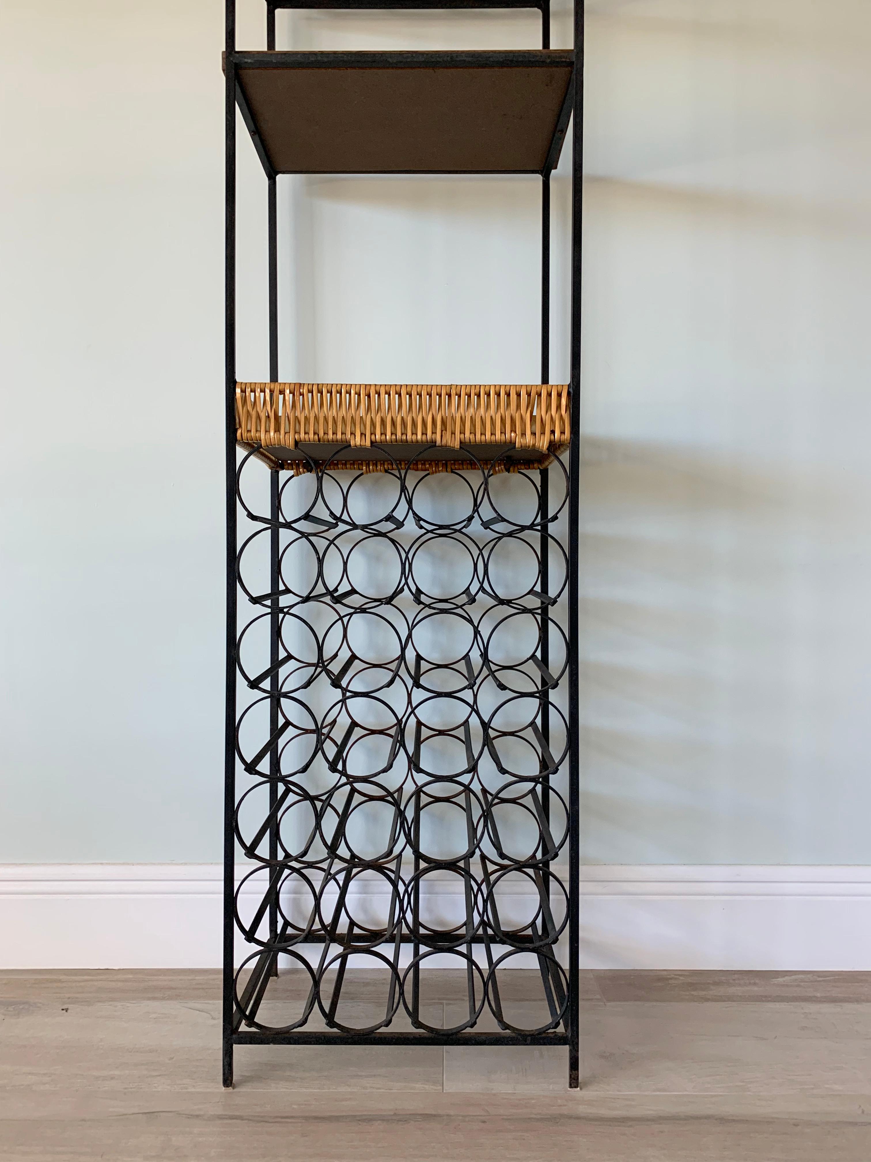 Iron Arthur Umanoff Wine Rack For Sale