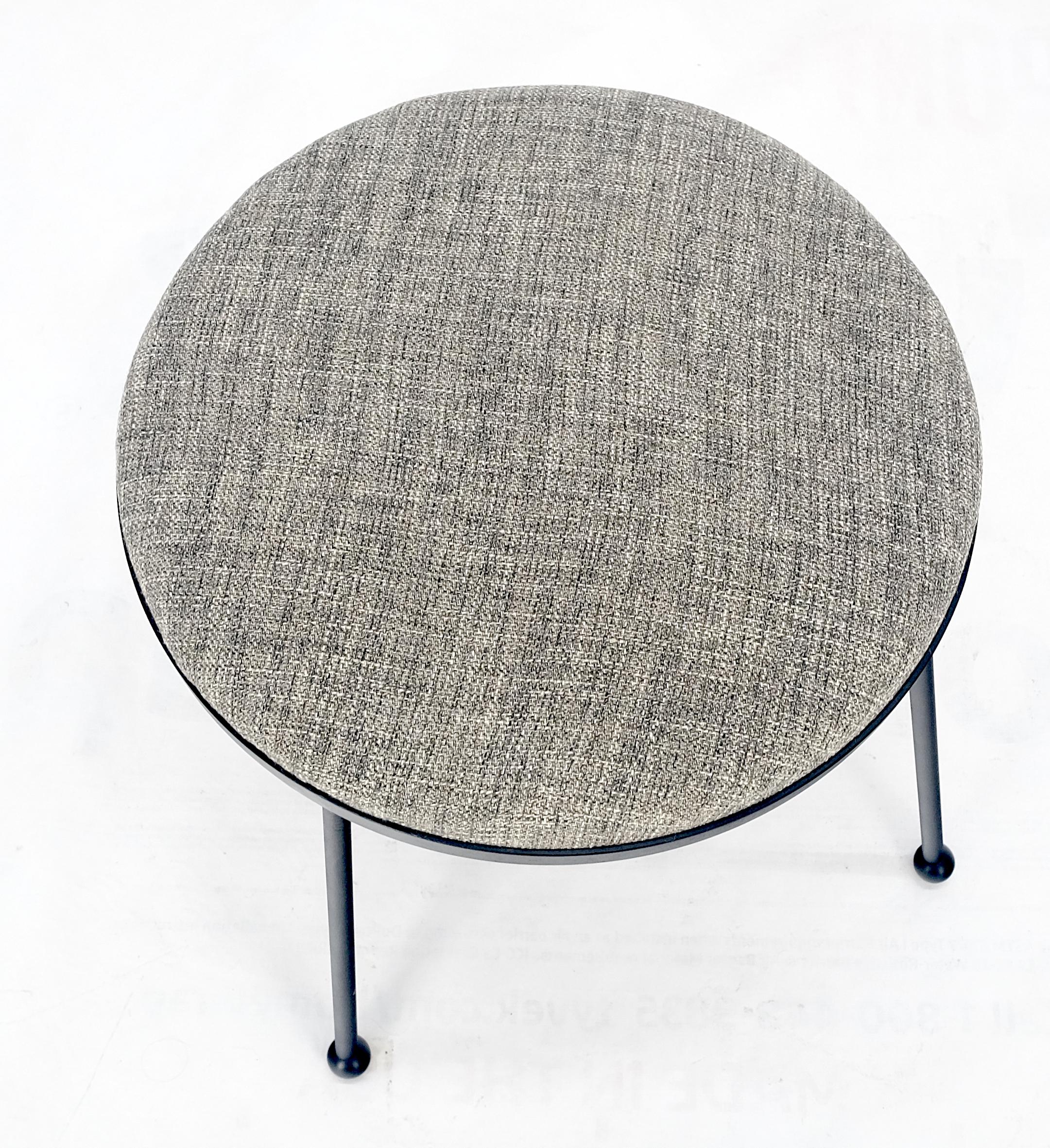 ¡Arthur Umanoff Pata de Alambre Taburete Compacto Redondo Moderno de mediados de siglo MINT! siglo XX en venta