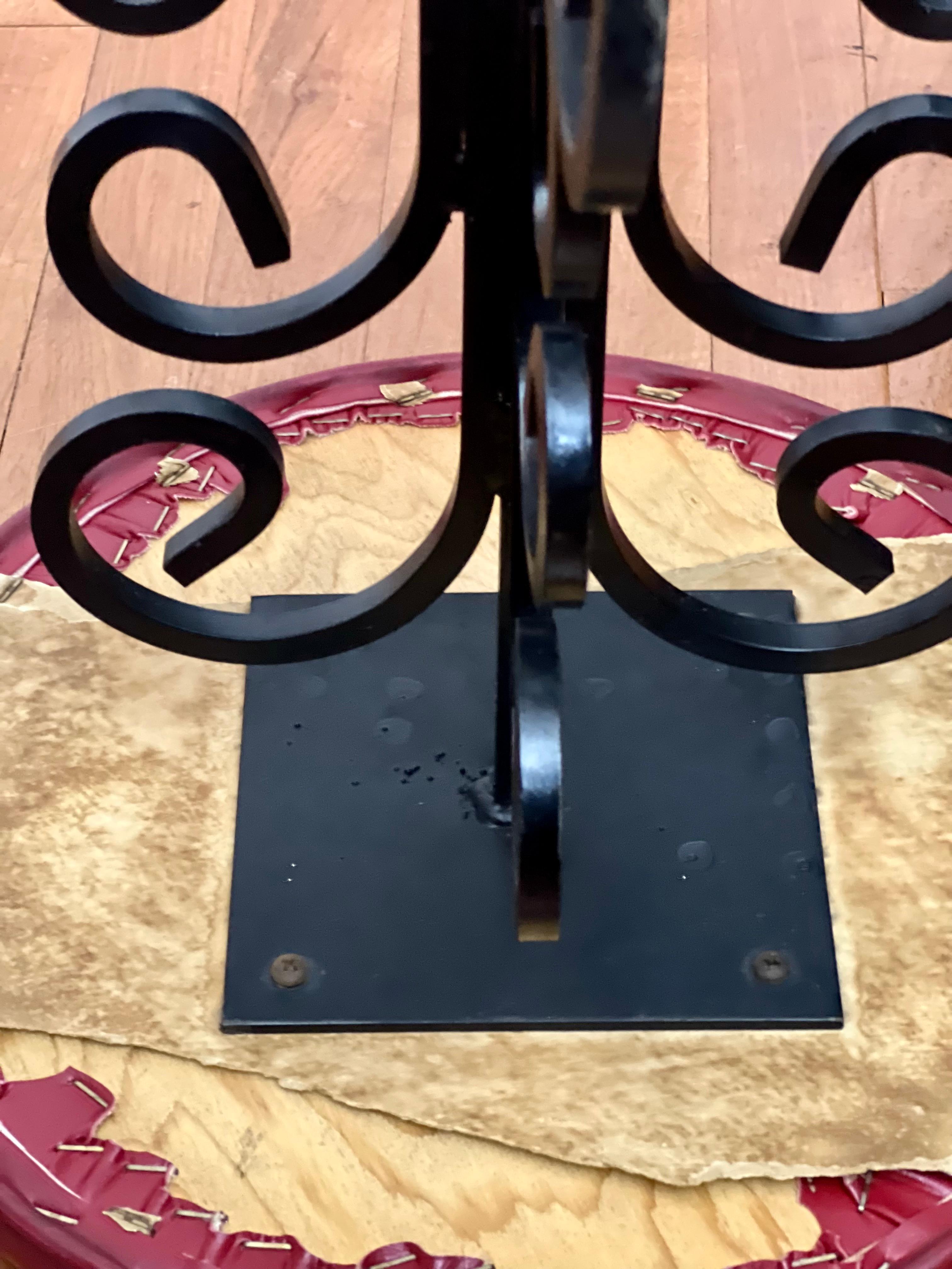 Tabourets en fer forgé Arthur Umanoff, ensemble de 4 pièces en vente 6