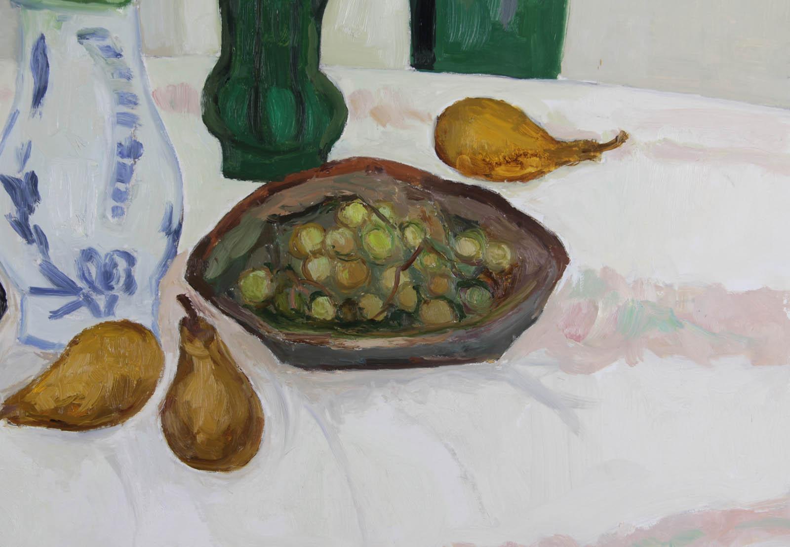 Arthur VAN HECKE (1924-2003)

Fruits, maïs et raisins
Oil on canvas
Size: 81 x 100cm
Signed lower right
Painting in perfect condition, sold unframed.

Origin:
- Artist's studio
- Marin Price Gallery, Washington, USA
- Findlay galleries, USA

Sold