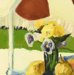 Fruits on Table Under Parasol — Arthur Van Hecke