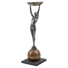 Arthur von Frankenburg Female Figure Smoking Stand
