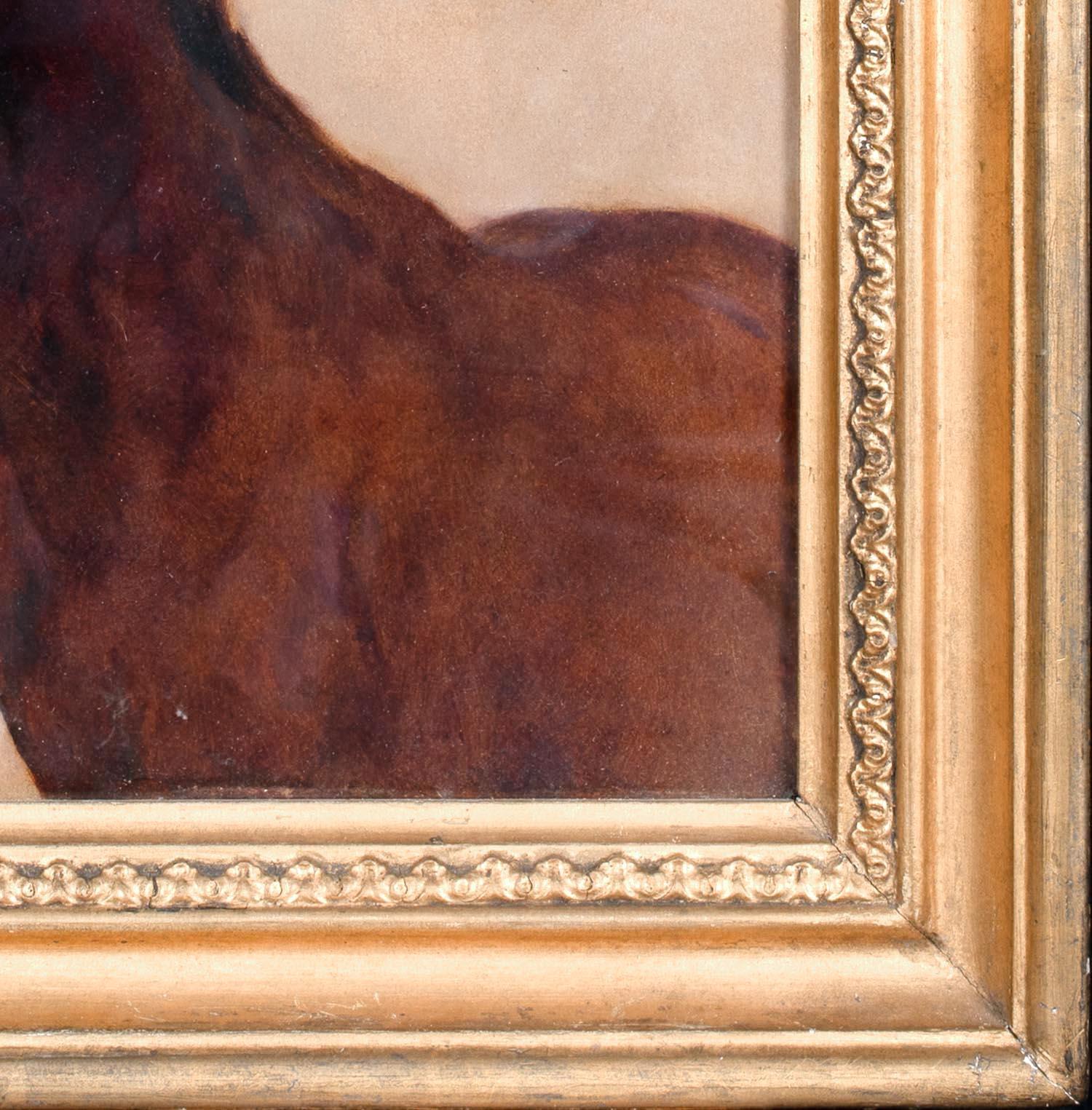 Portrait of A Horse, 19th Century

by Arthur WARDLE (1864-1949)

19th Century sketch portrait of a horse, oil on panel by Arthur Wardle. Good quality and condition study/sketch by leading animal painter from the period. Framed.


Measurements: 16.5