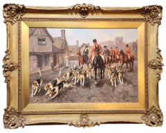 The End of The Day von Arthur Wardle, britischer Künstler, Jagdhunde