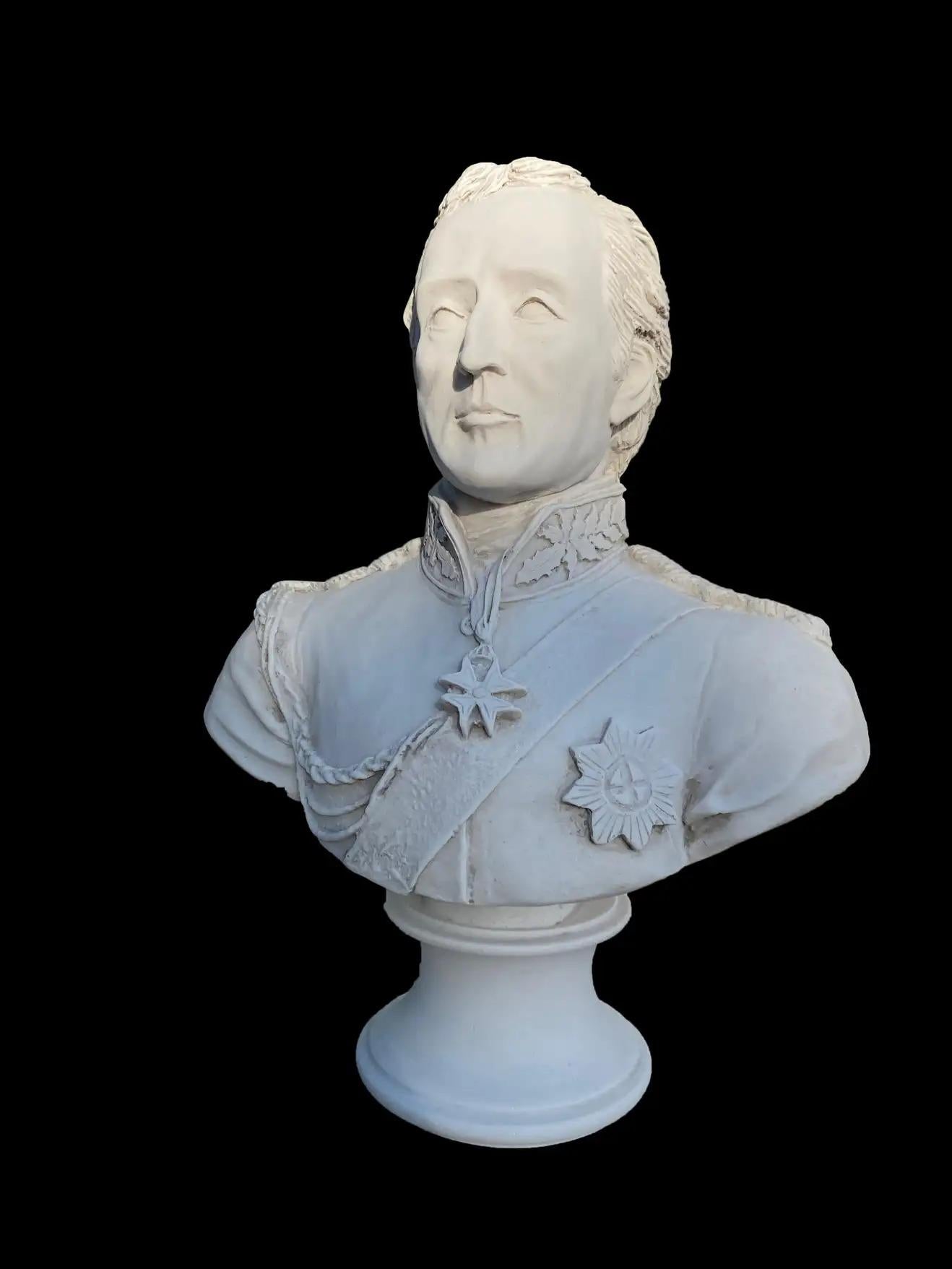 Arthur Wellesley, 1st Duke of Wellington Bust Sculpture, 20th Century 4