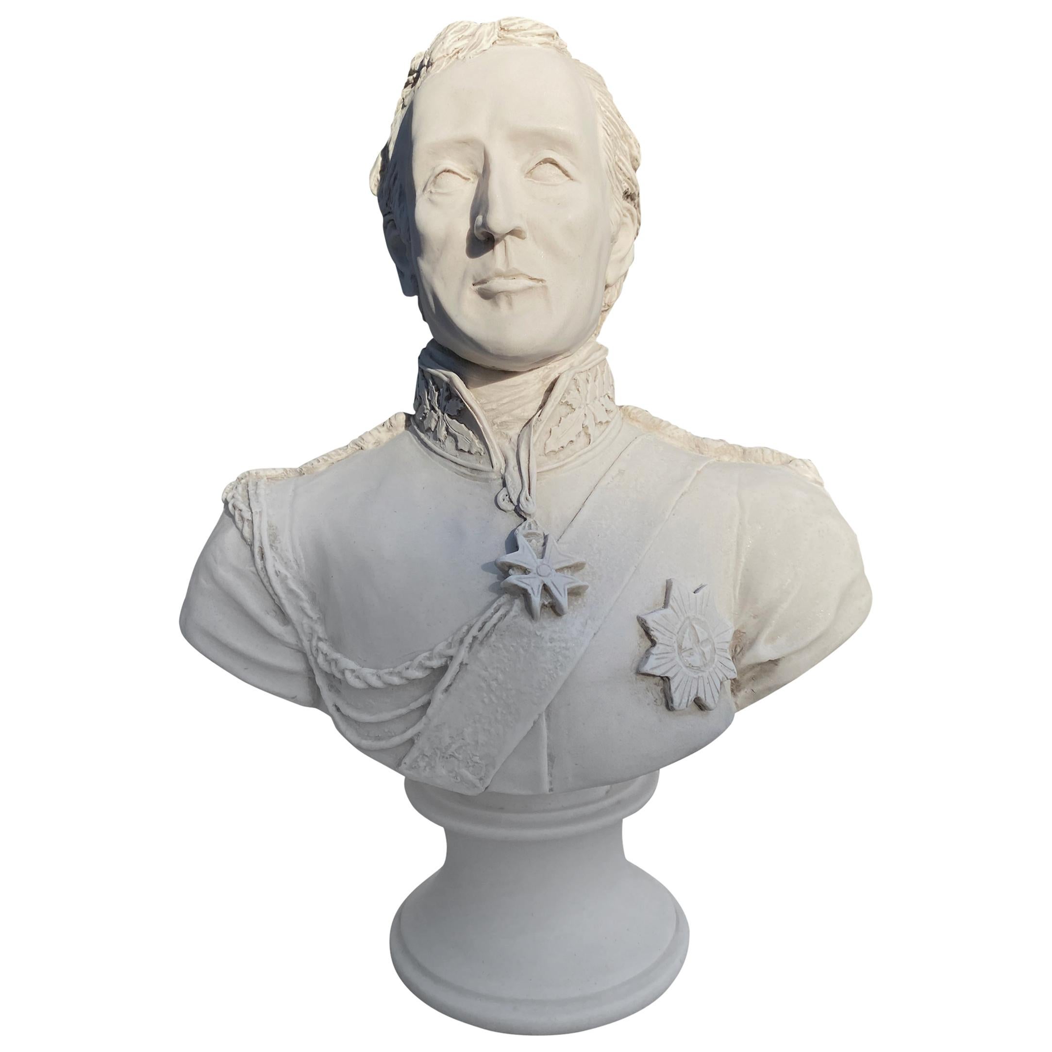 Arthur Wellesley, 1st Duke of Wellington Bust Sculpture, 20th Century